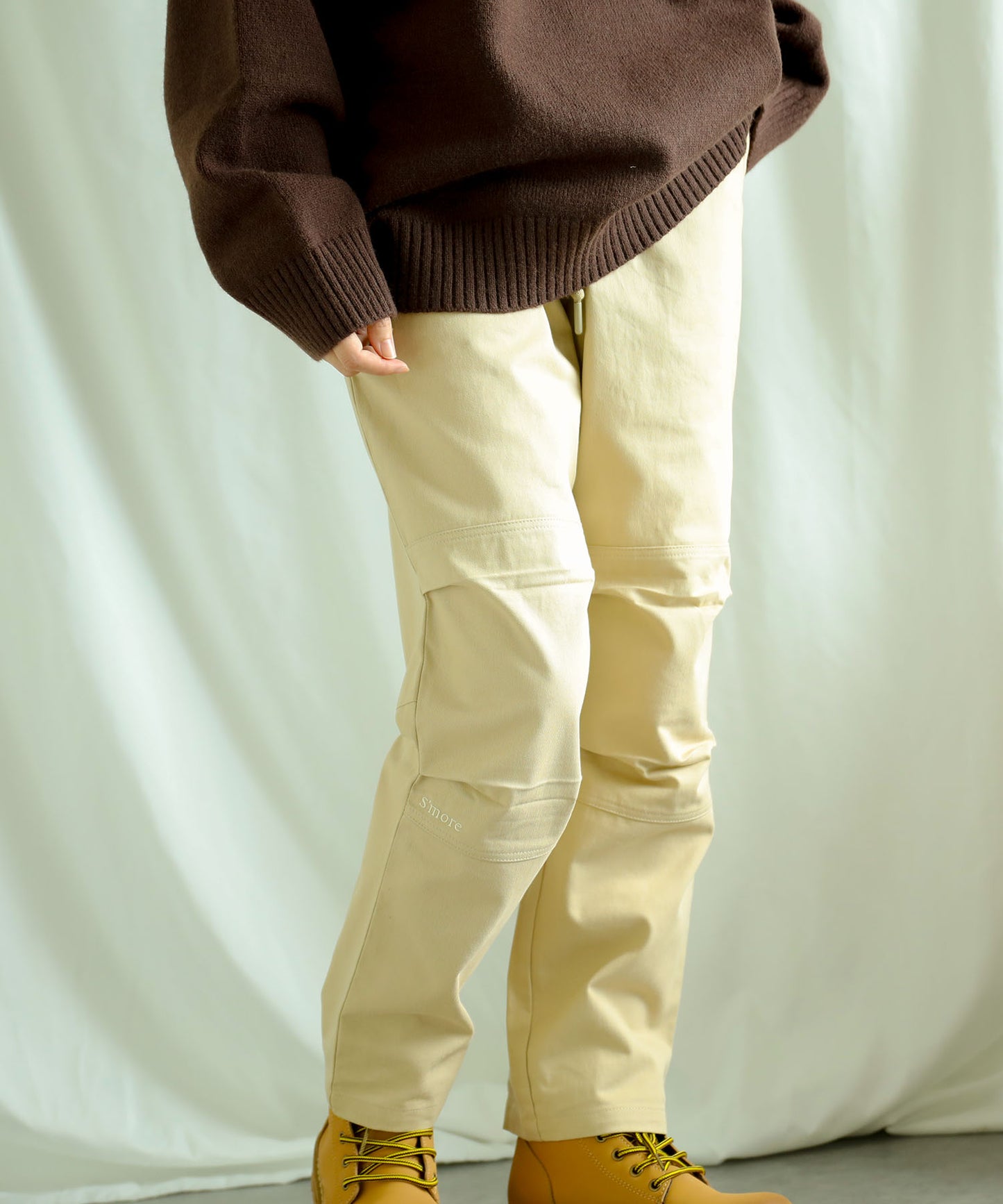New!! Knee tuck cotton pants
