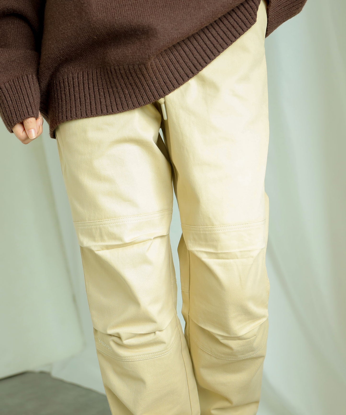 New!! Knee tuck cotton pants