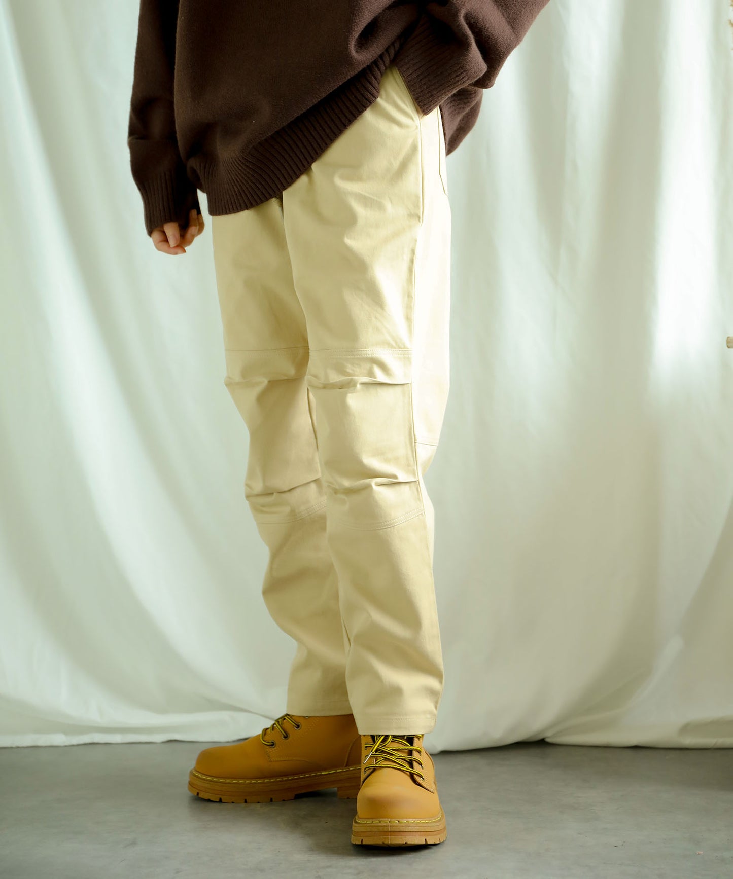 New!! Knee tuck cotton pants