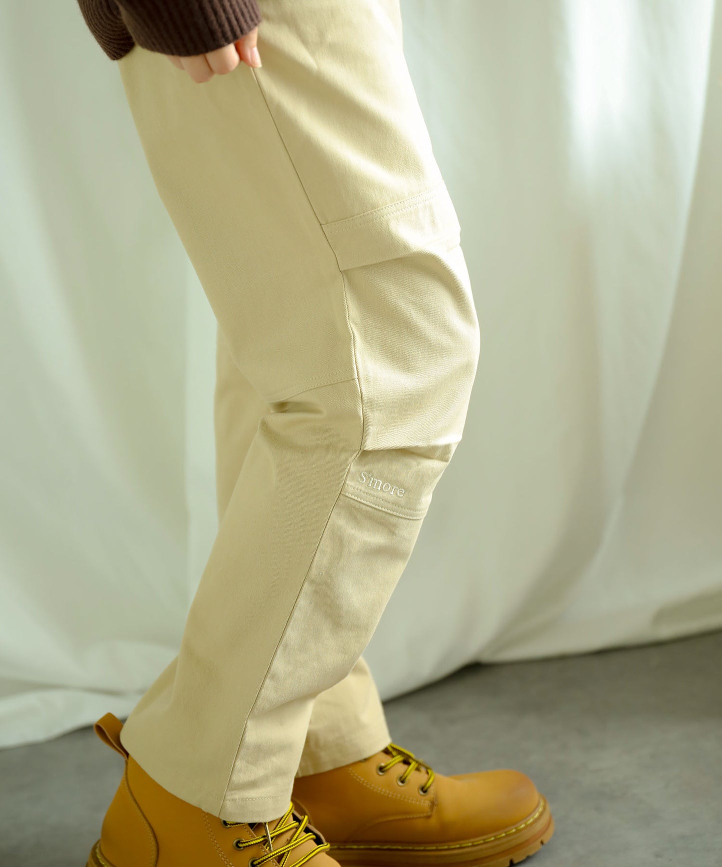 New!! Knee tuck cotton pants