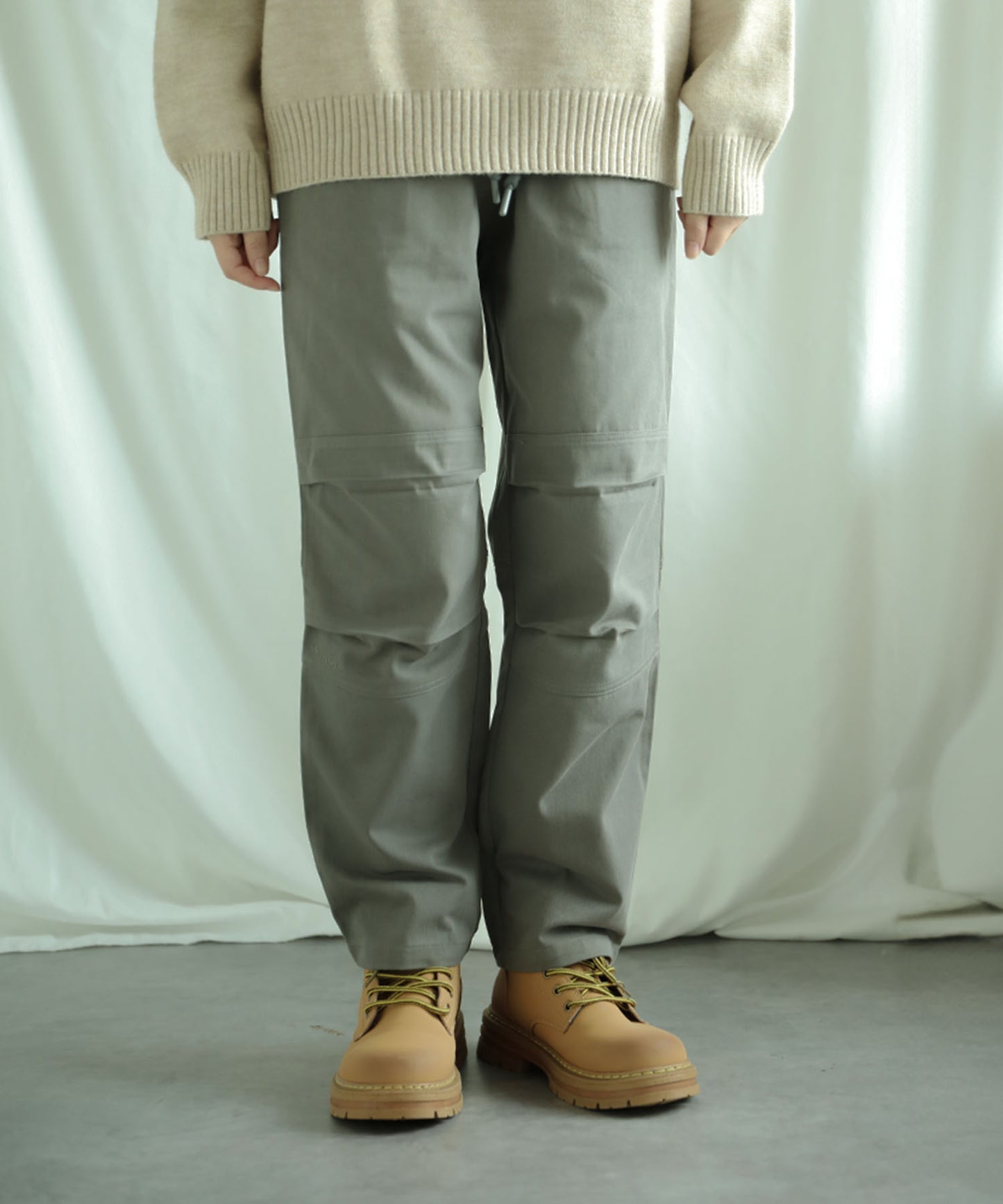 New!! Knee tuck cotton pants