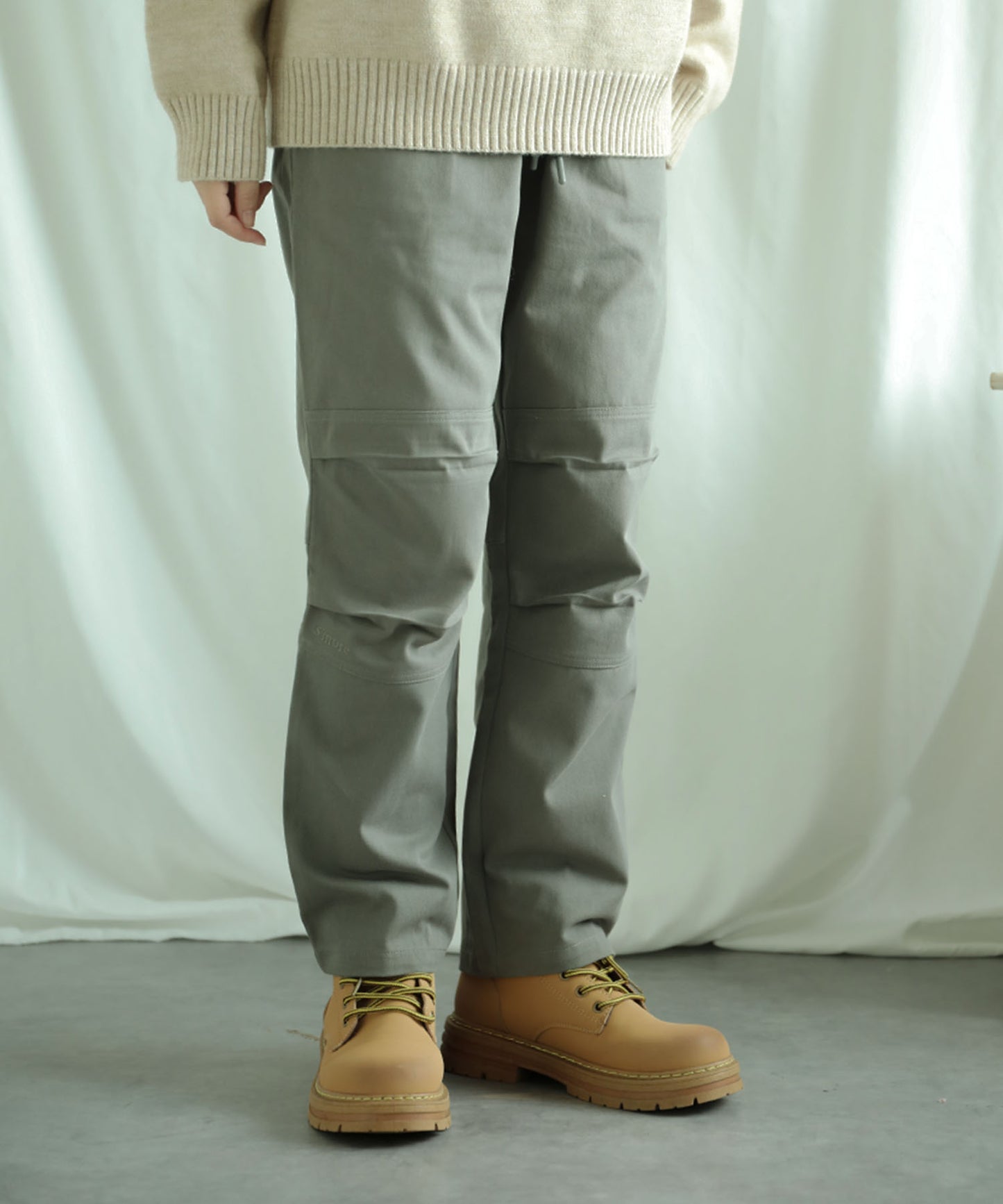 New!! Knee tuck cotton pants