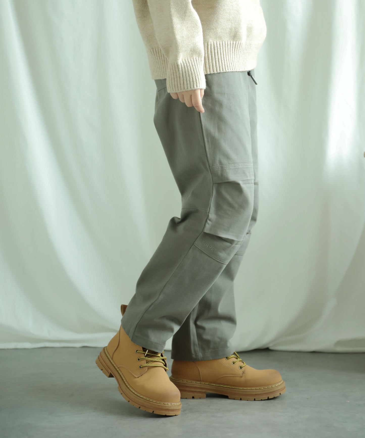 New!! Knee tuck cotton pants
