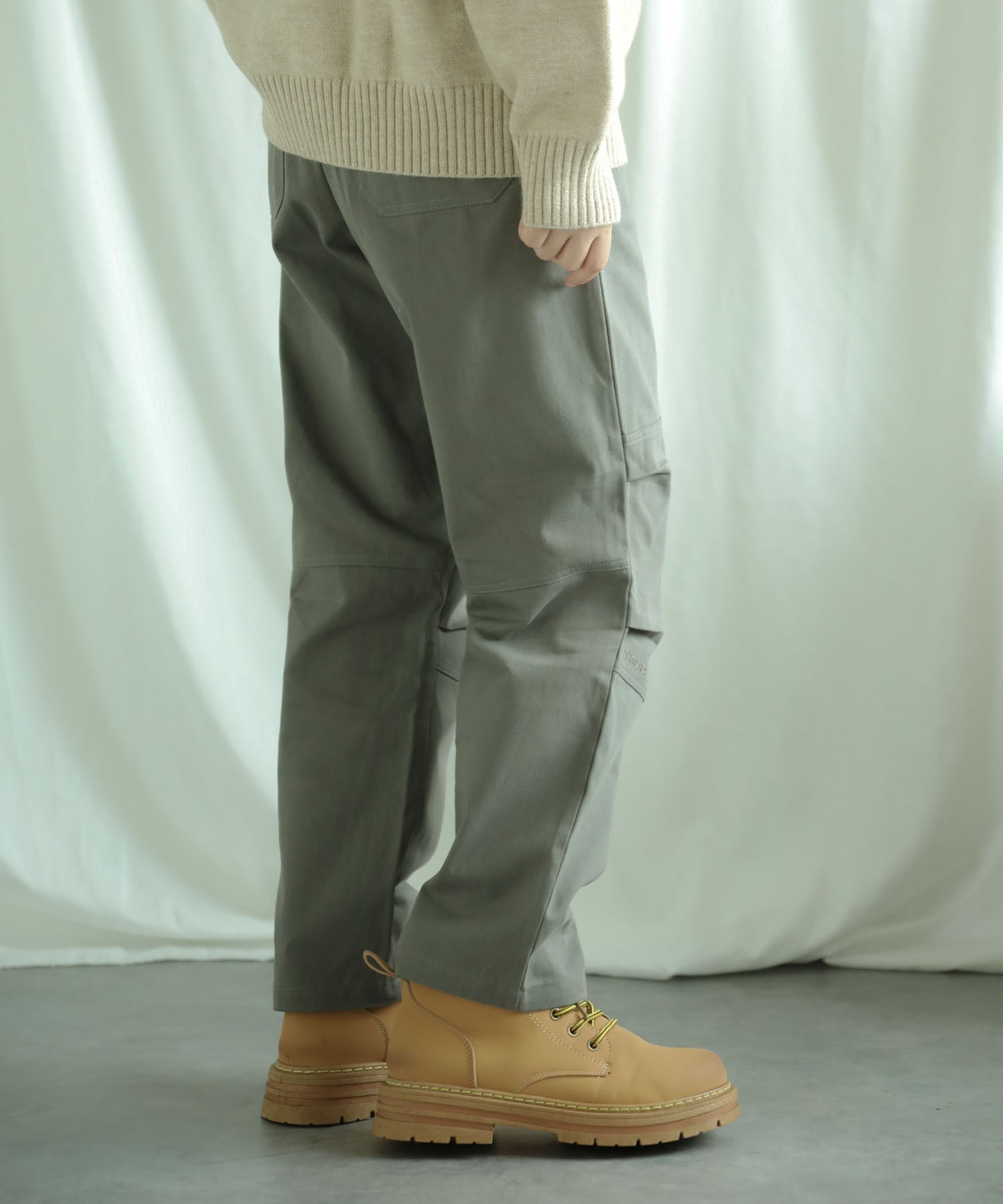 New!! Knee tuck cotton pants