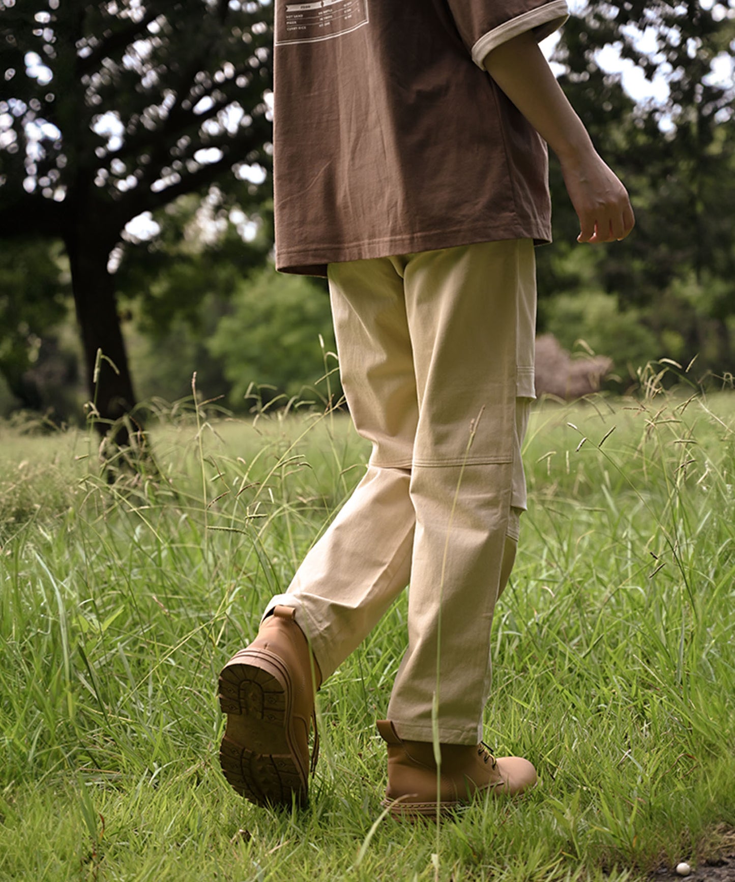 New!! Knee tuck cotton pants