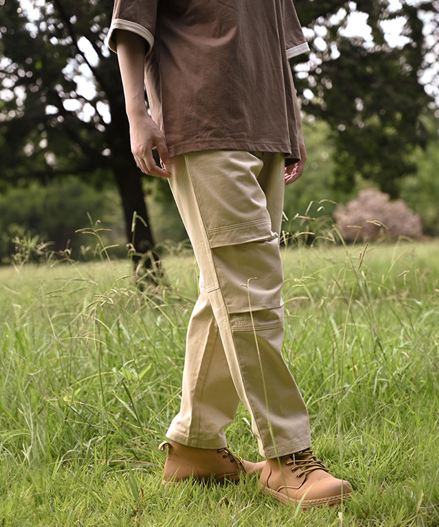New!! Knee tuck cotton pants