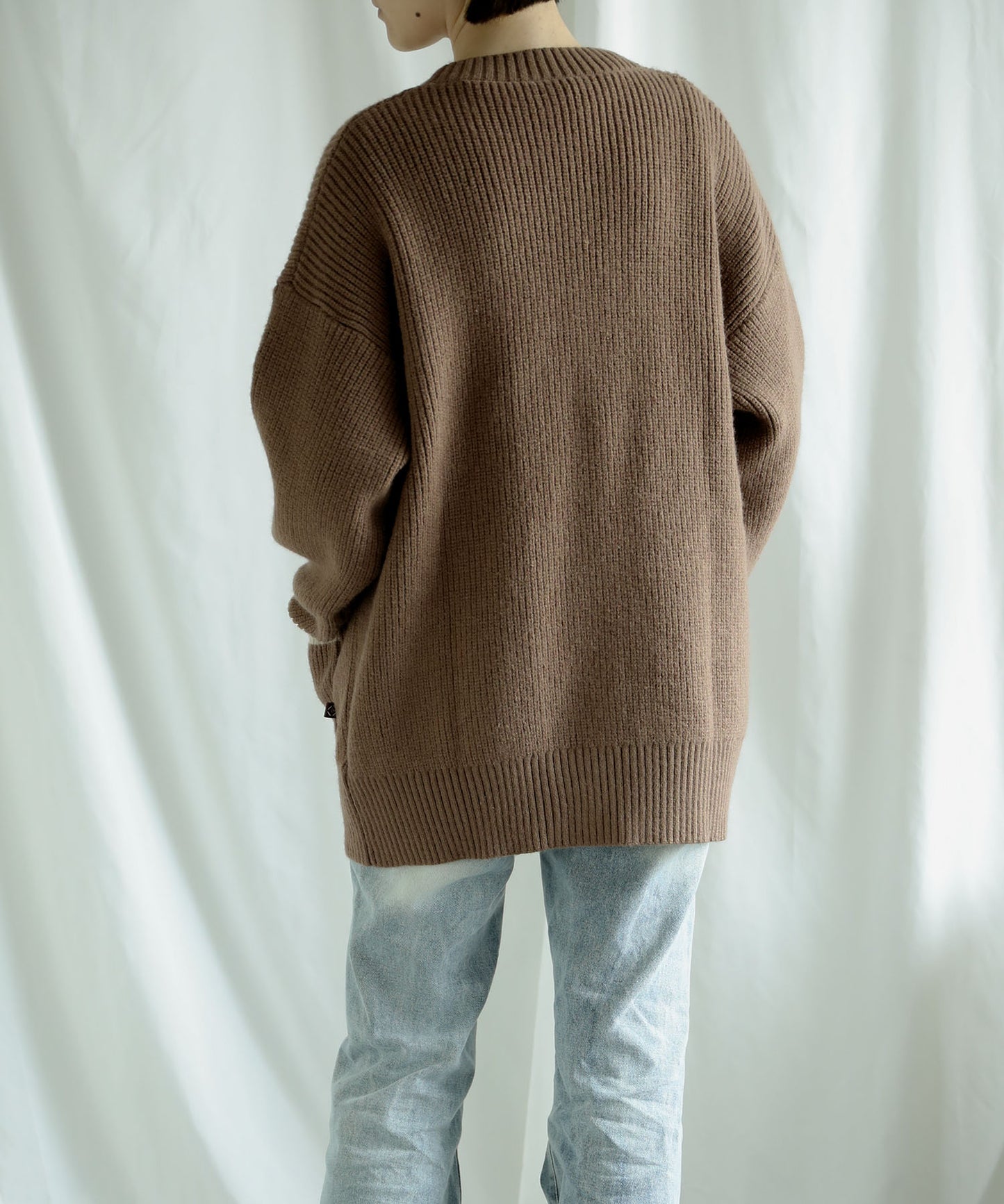 New!! Bicolor knit cardigan