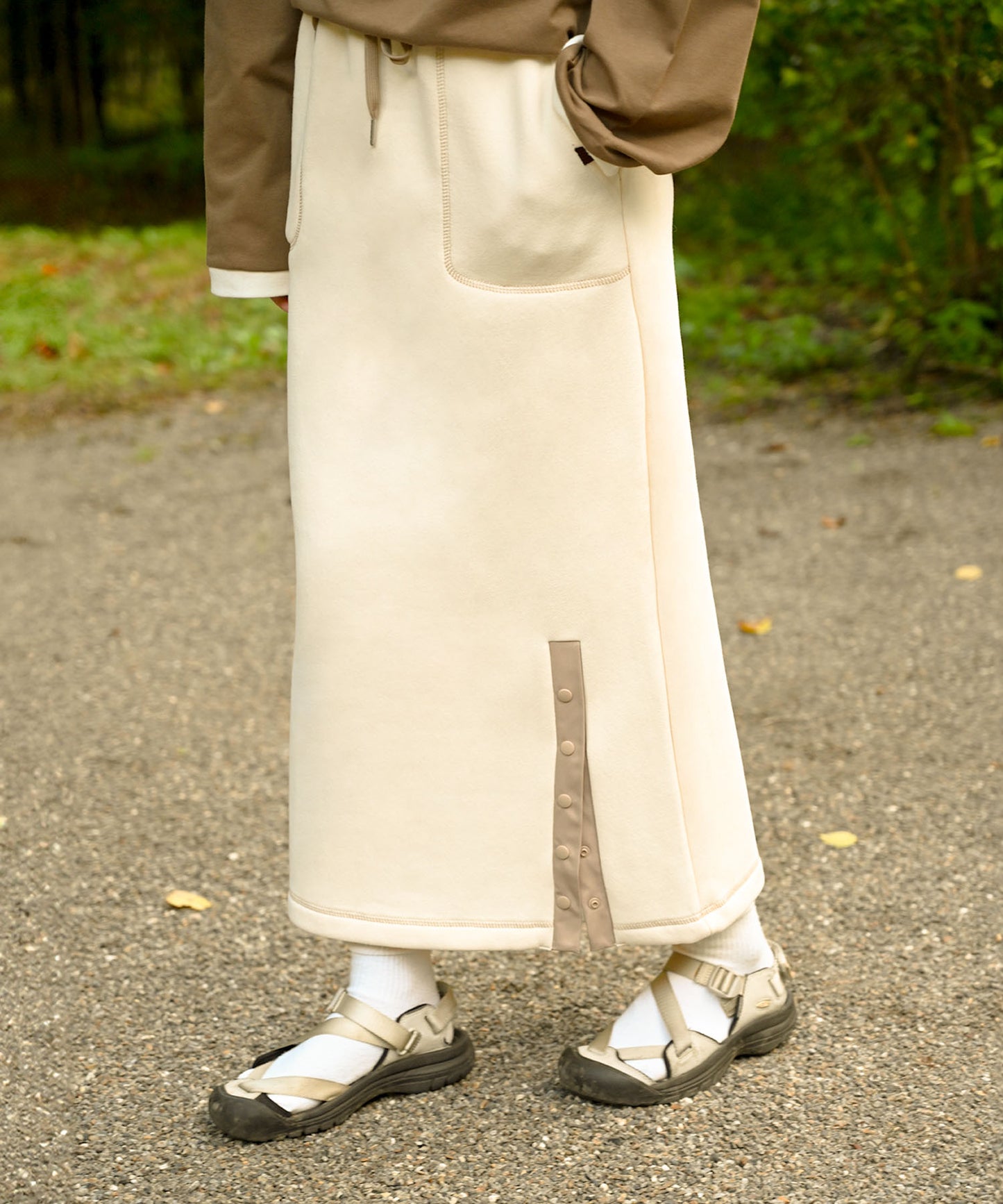 Brushed lining sweat skirt 裏起毛スウェットスカート