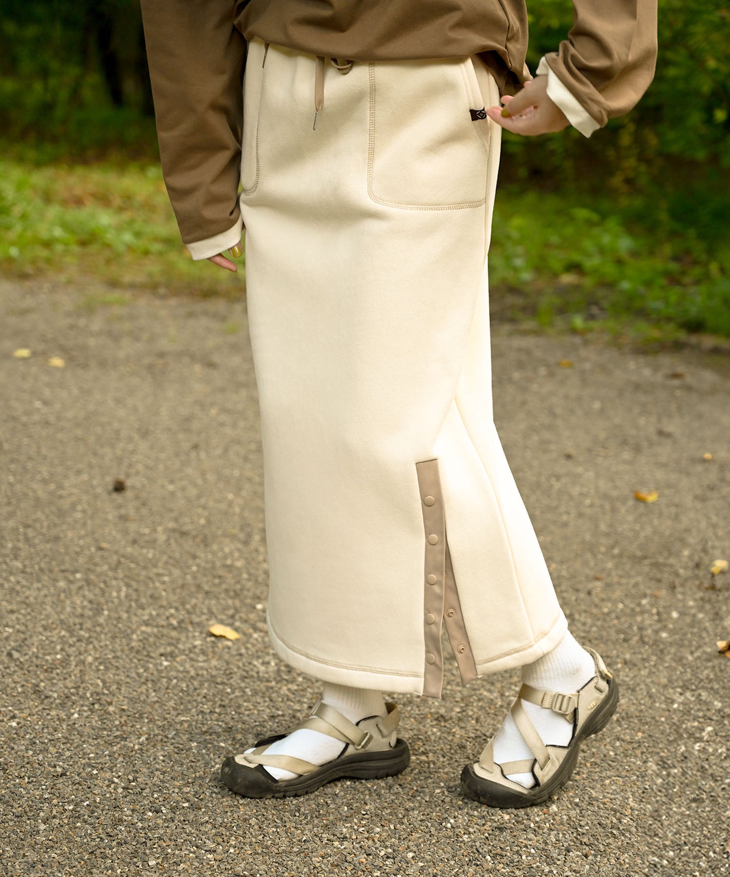 Brushed lining sweat skirt 裏起毛スウェットスカート