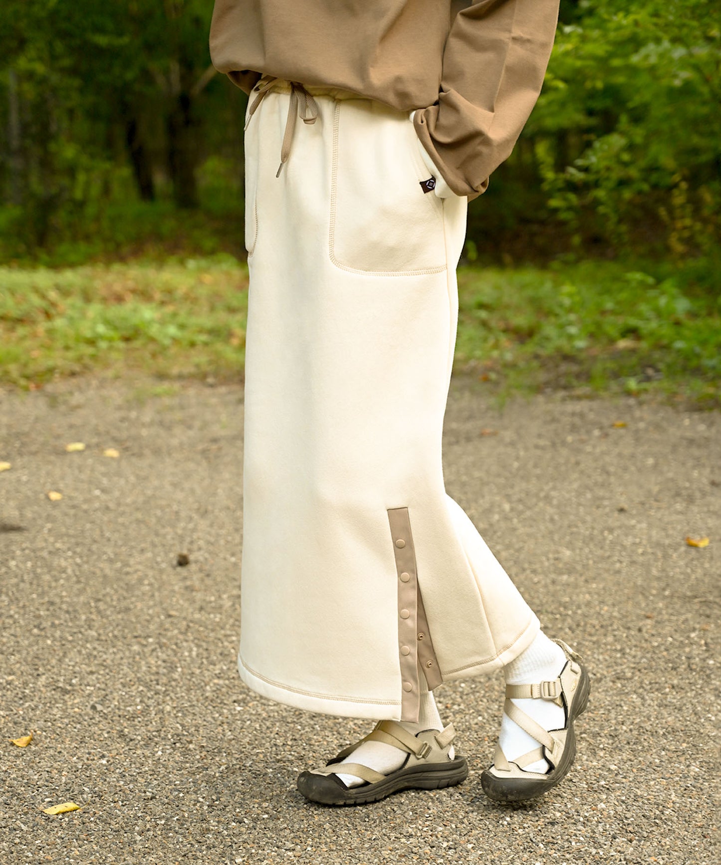 Brushed lining sweat skirt 裏起毛スウェットスカート