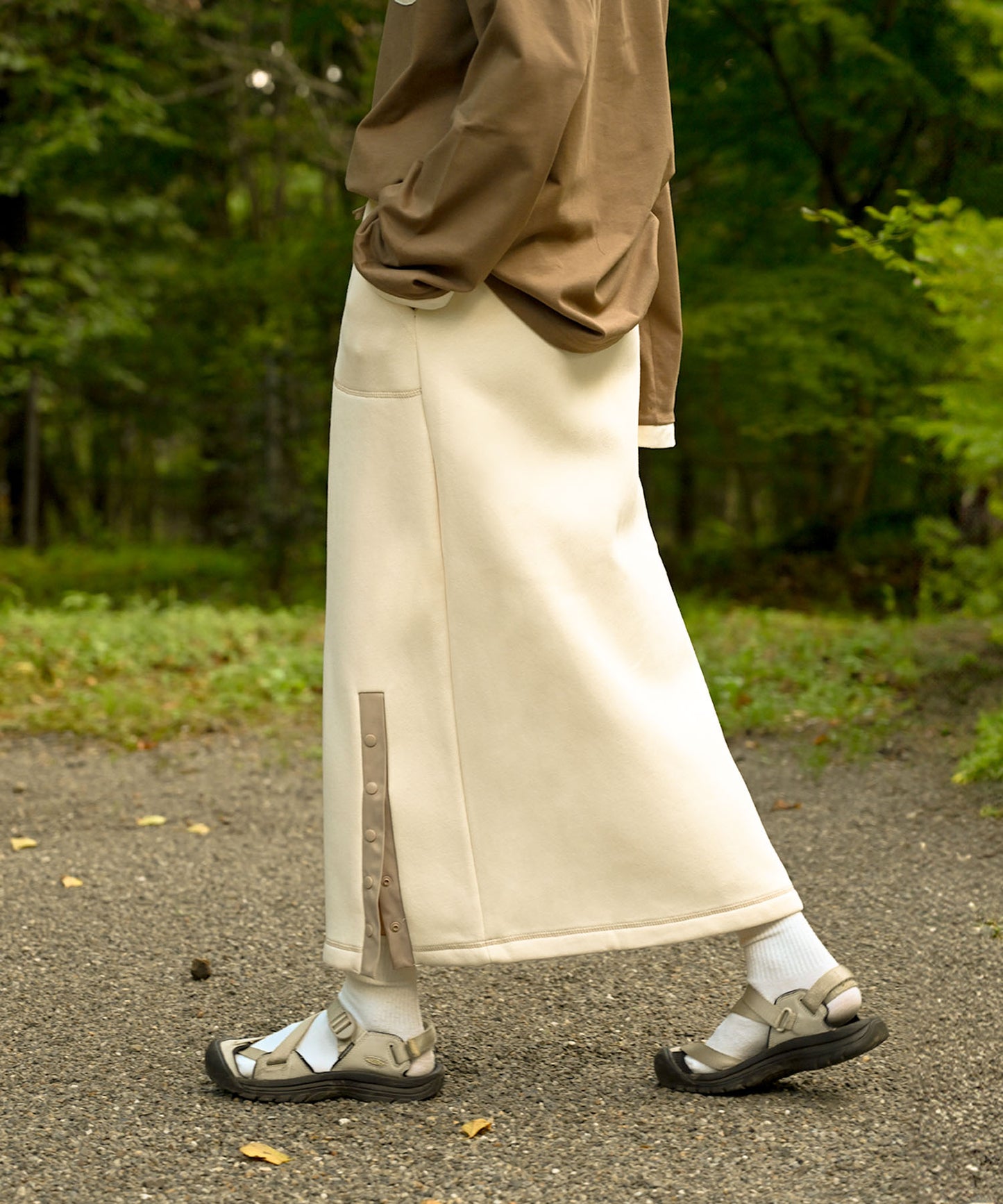 Brushed lining sweat skirt 裏起毛スウェットスカート