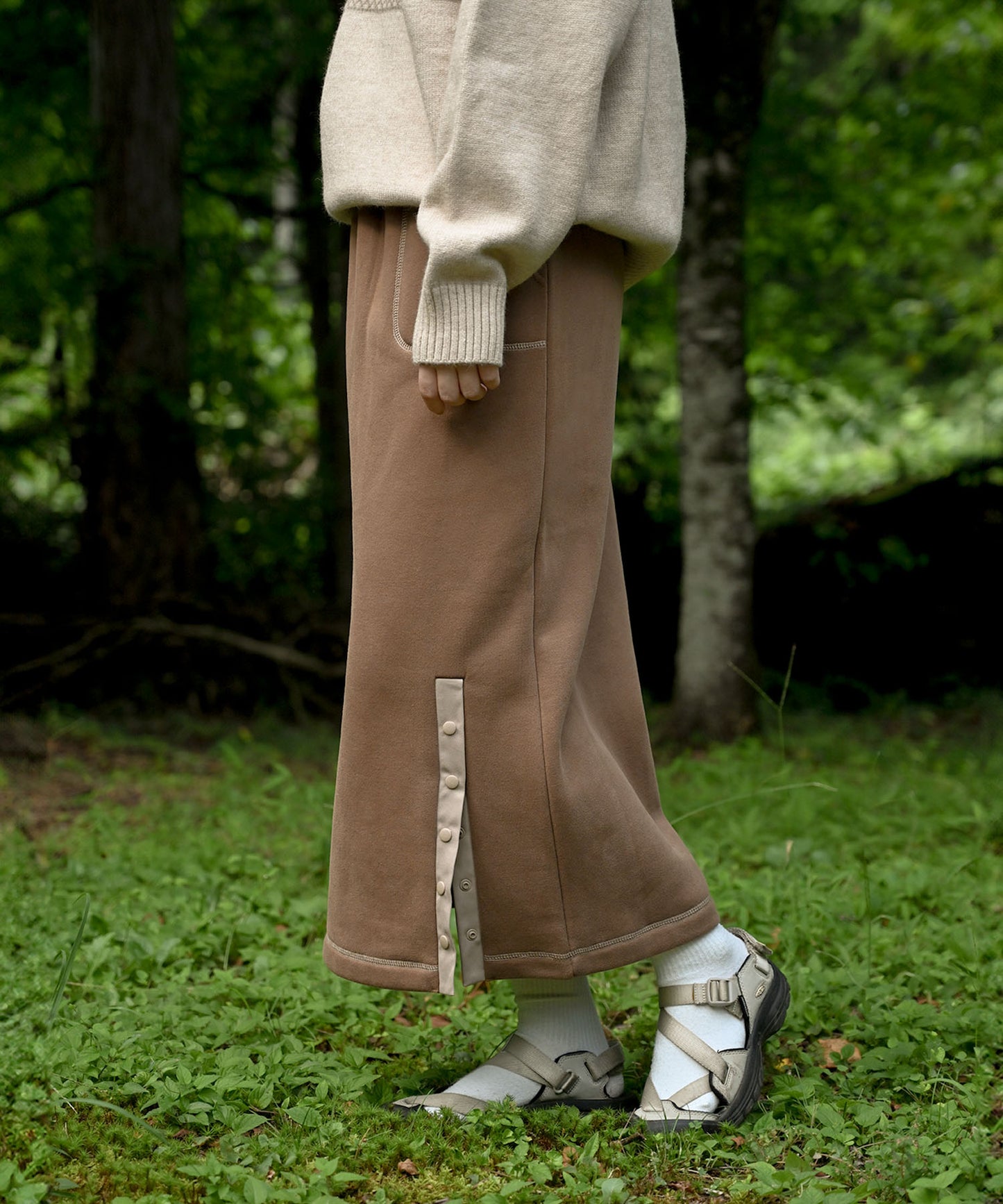 Brushed lining sweat skirt 裏起毛スウェットスカート
