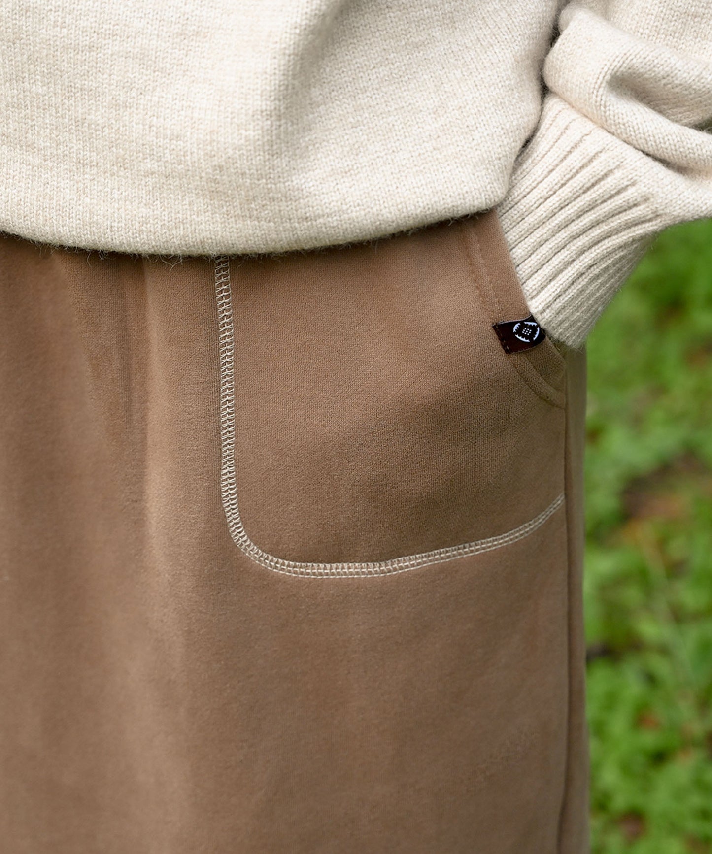 Brushed lining sweat skirt 裏起毛スウェットスカート