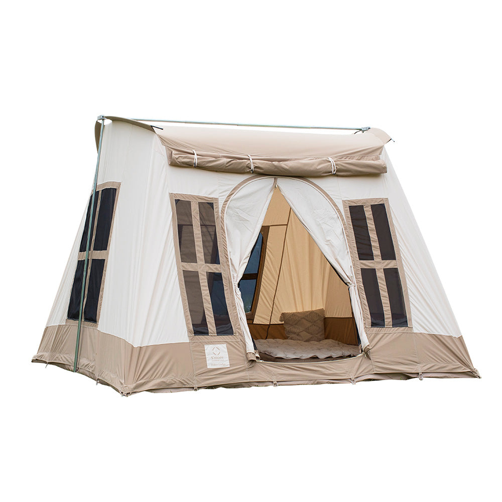 【 Dolce Lodge 】 ドルチェロッジ ロッジ型ポリコットンテント<コンセント口付き>(別売りインナーマットあり)