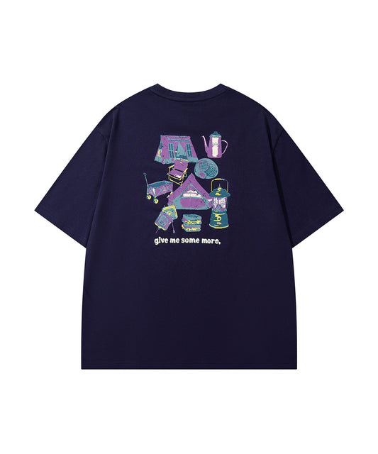 S'more Pop Color Gear Back Print Tee ポップ配色ギアバックプリント半袖Tシャツ