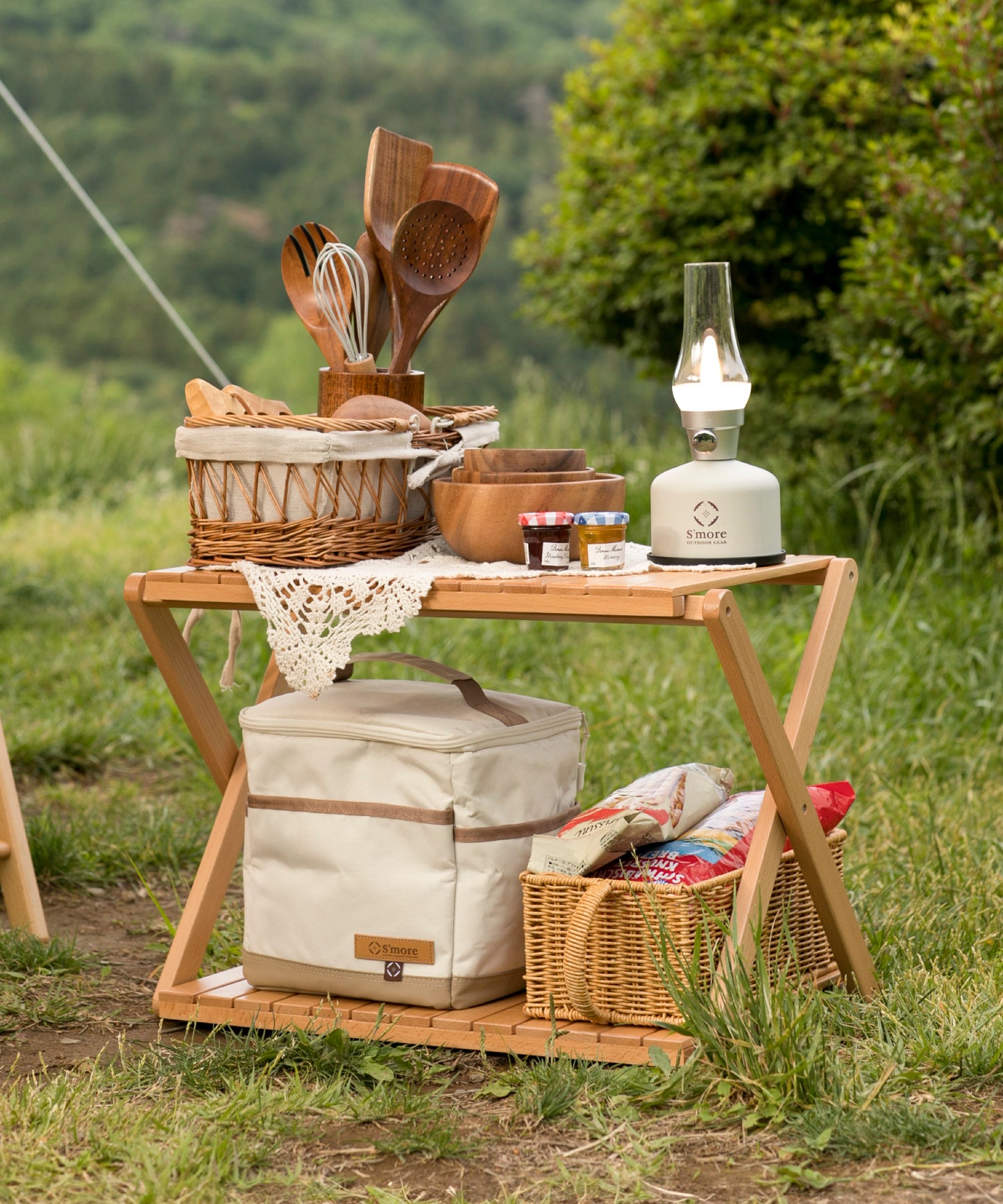 New!!【Woodi Folding Rack mini】ウッディーフォールディング ラックミニ 折り畳み木製ラック