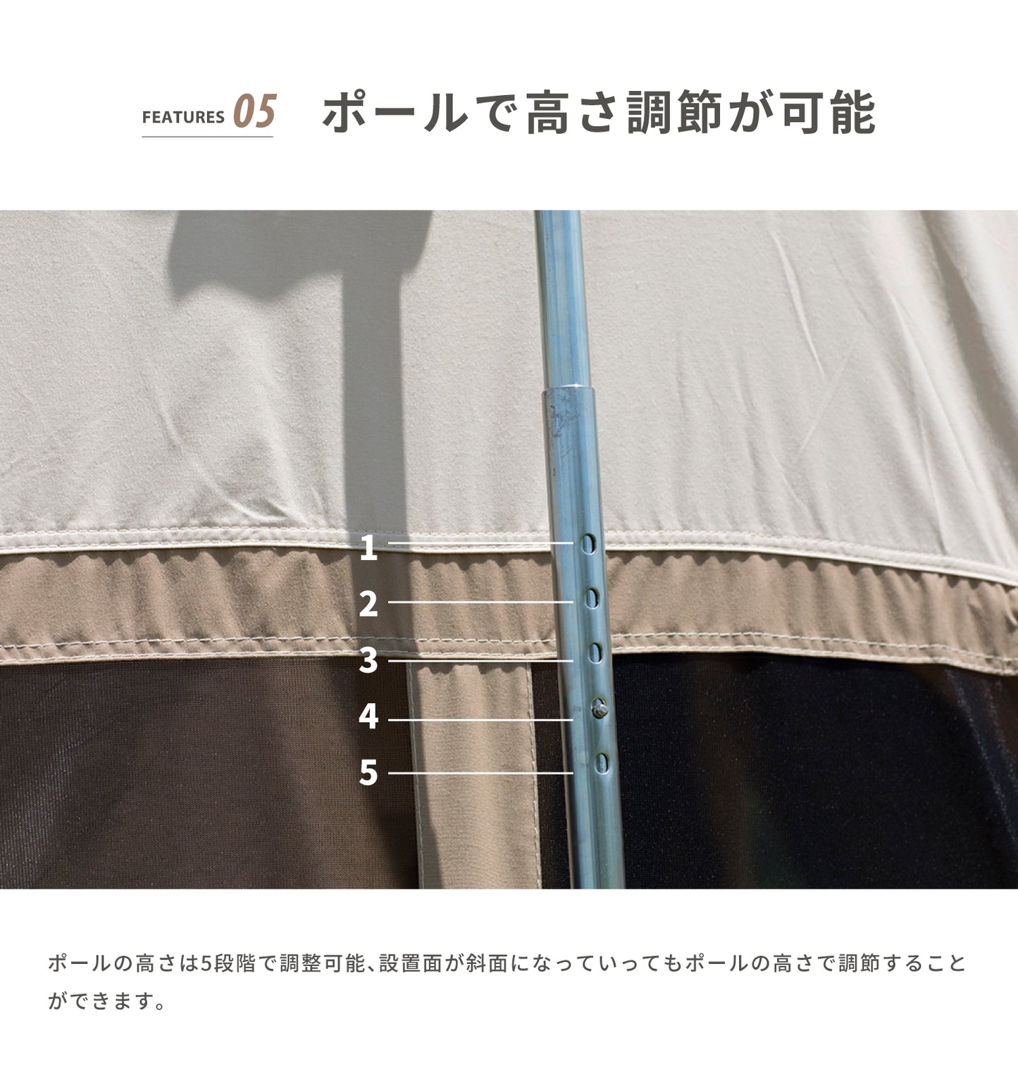 【 Dolce Lodge 】 ドルチェロッジ ロッジ型ポリコットンテント<コンセント口付き>(別売りインナーマットあり)