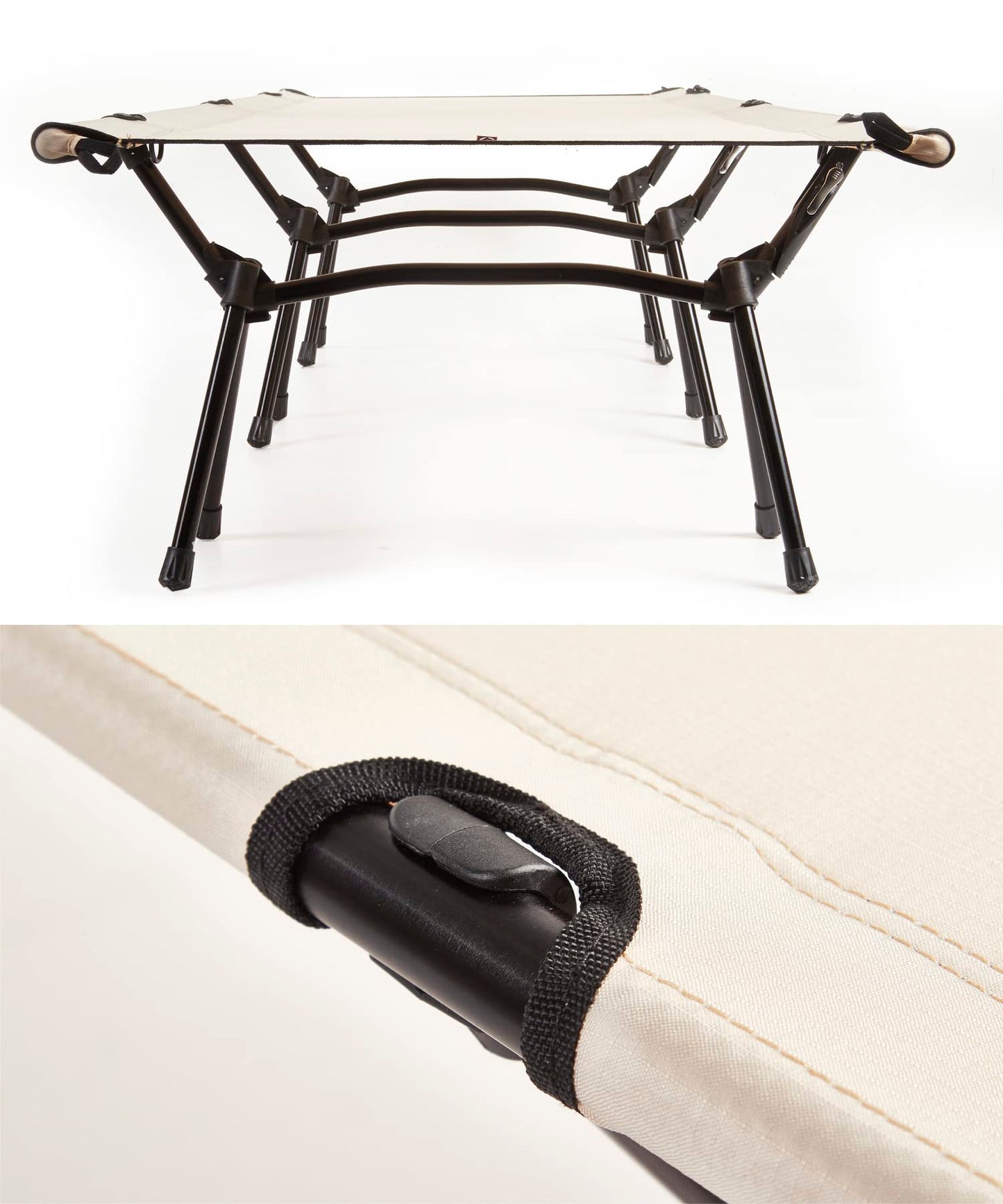 【 Alumi Compact Bed 】高さ調節可能なアルミ製コット