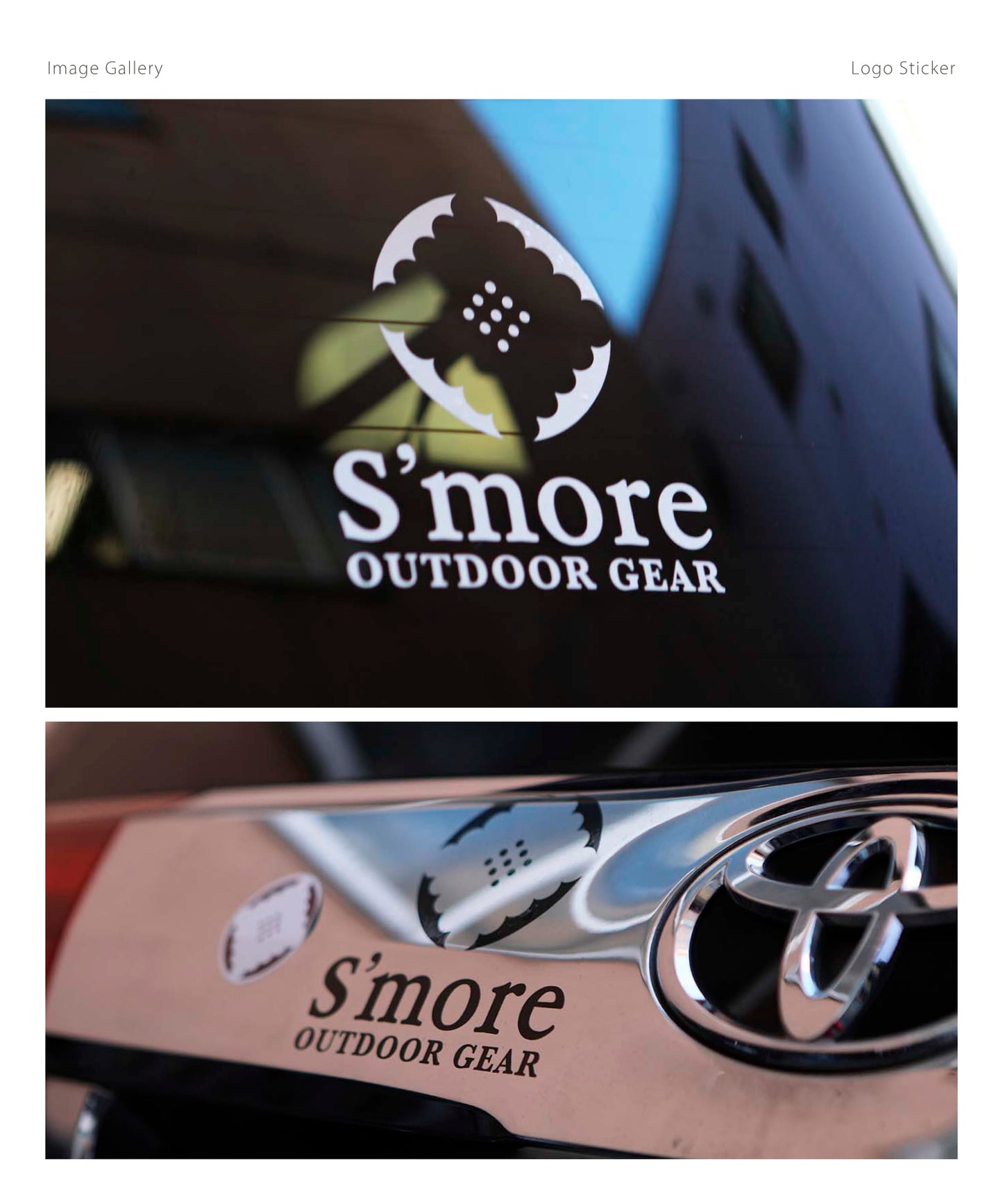 【 Logo Sticker 】 ステッカー アウトドア ブランド S'more