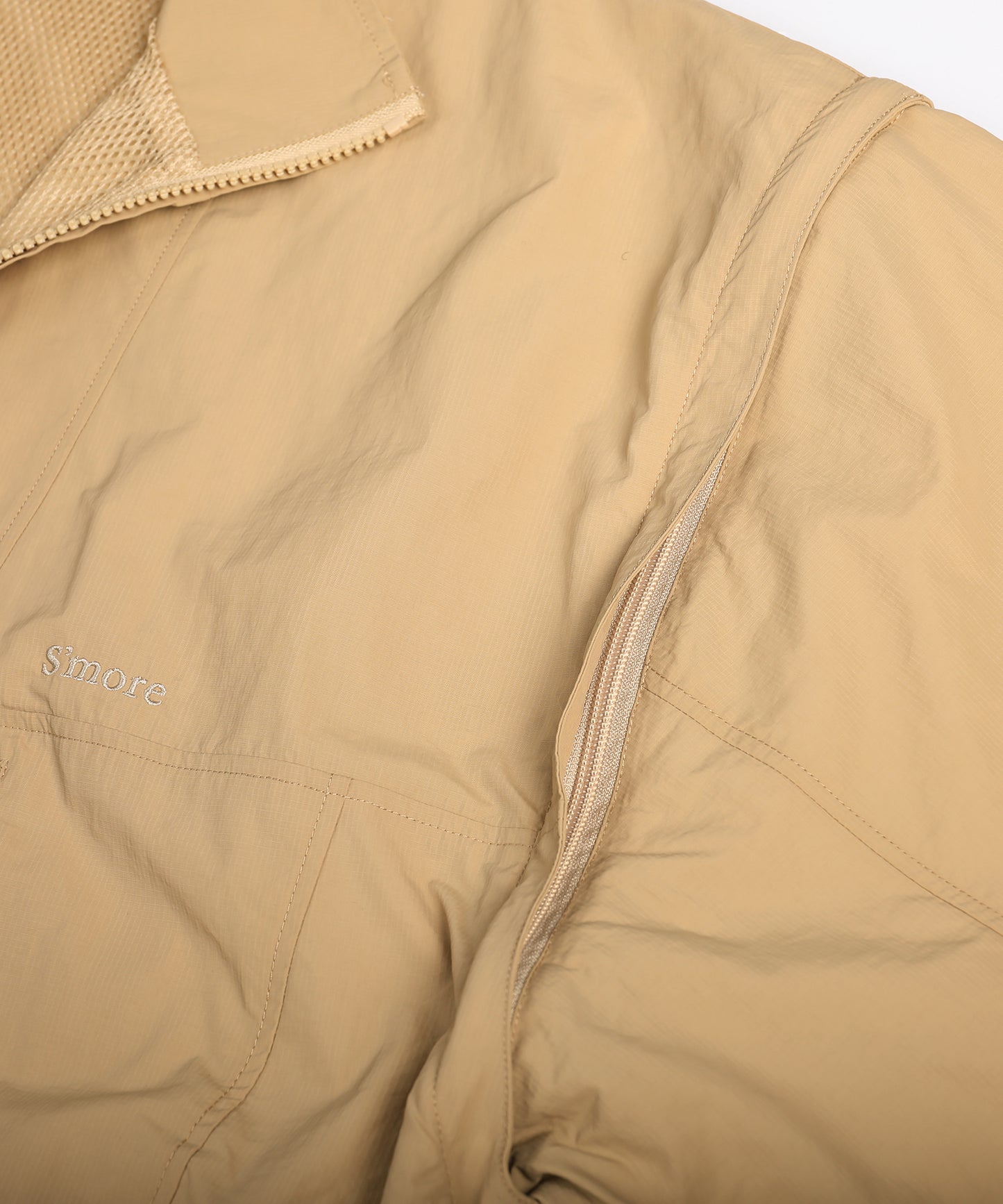 【2025/8/8金9時半発売】S'more 2Way nylon half zip jacket 2ウェイナイロンハーフジップジャケット