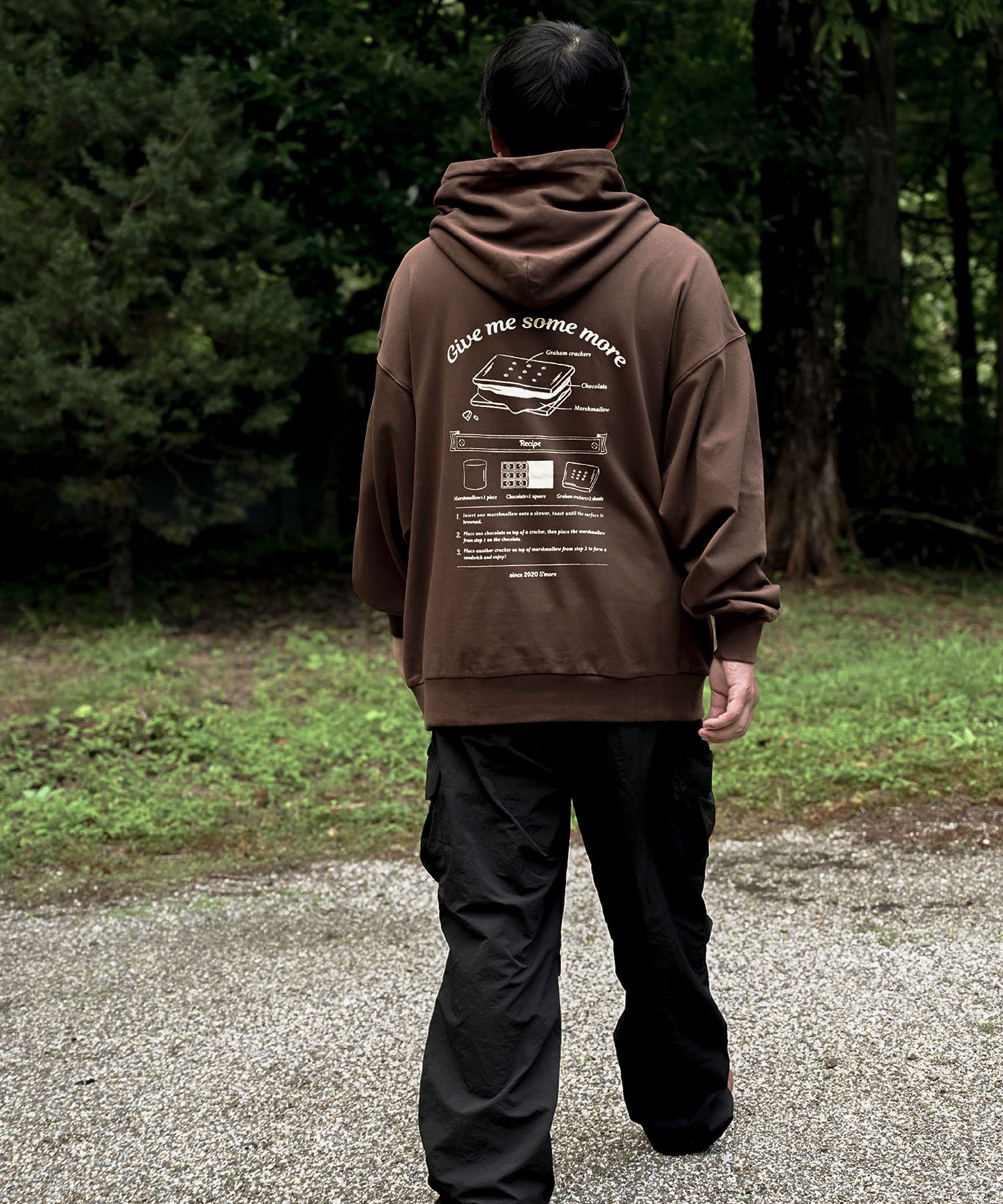 New!! COTTON HOODED SWEATSHIRT - S'more recipe コットンフーディッドスウェット - スモアレシピ