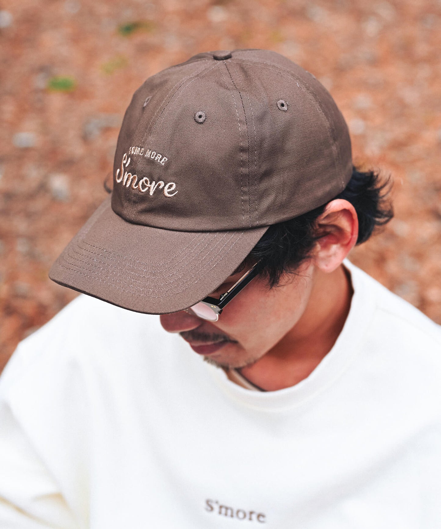 New!! S'more crew cap 刺繍ロゴ綿100%キャップ