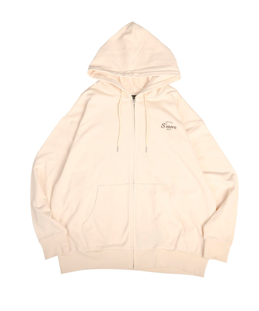 S'more dinner illustration full zip hooded sweateshirt スモアダイナーイラストレーションフルジップフーデッドスウェットシャツ