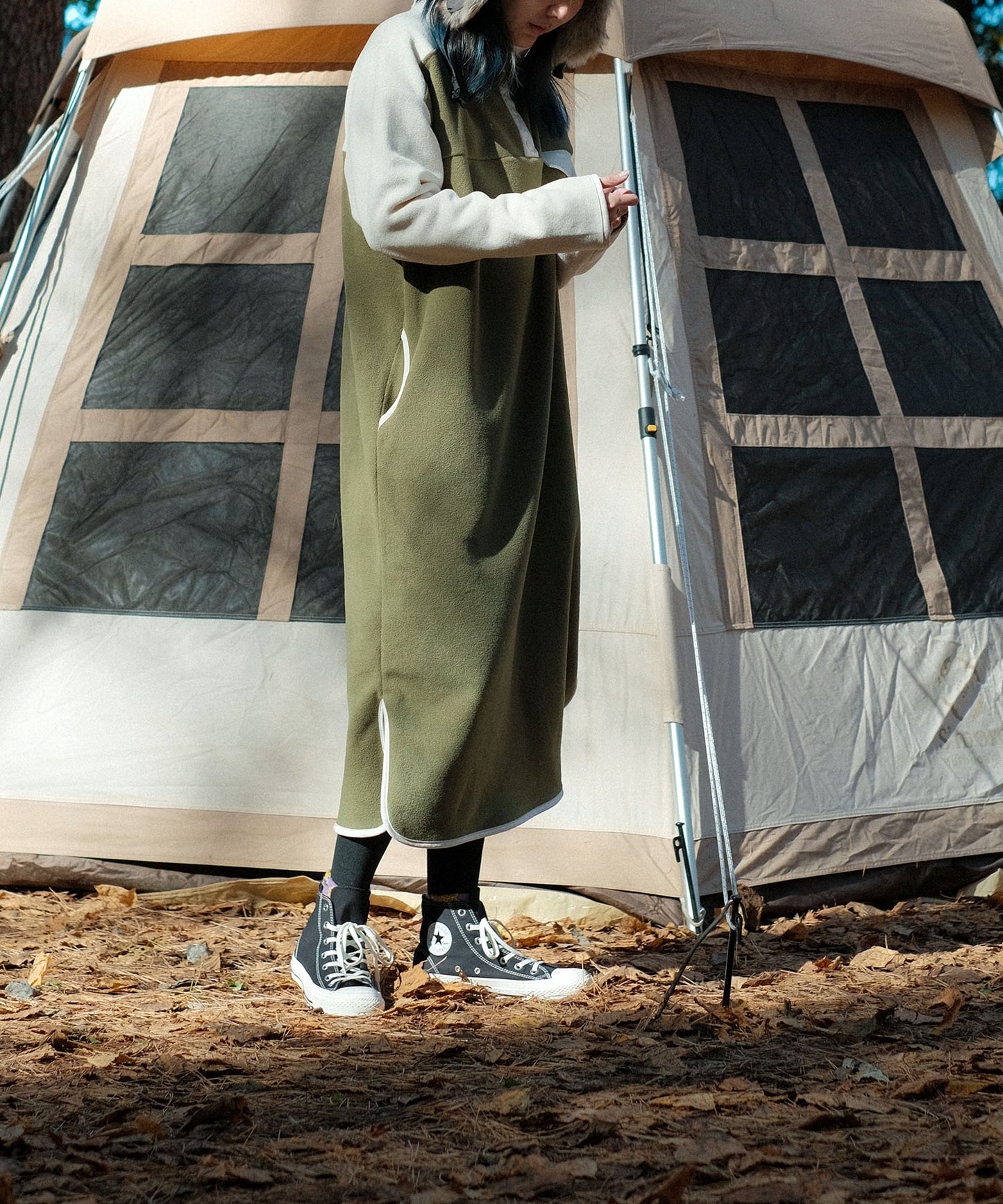 New!! Bicolor fleece dress