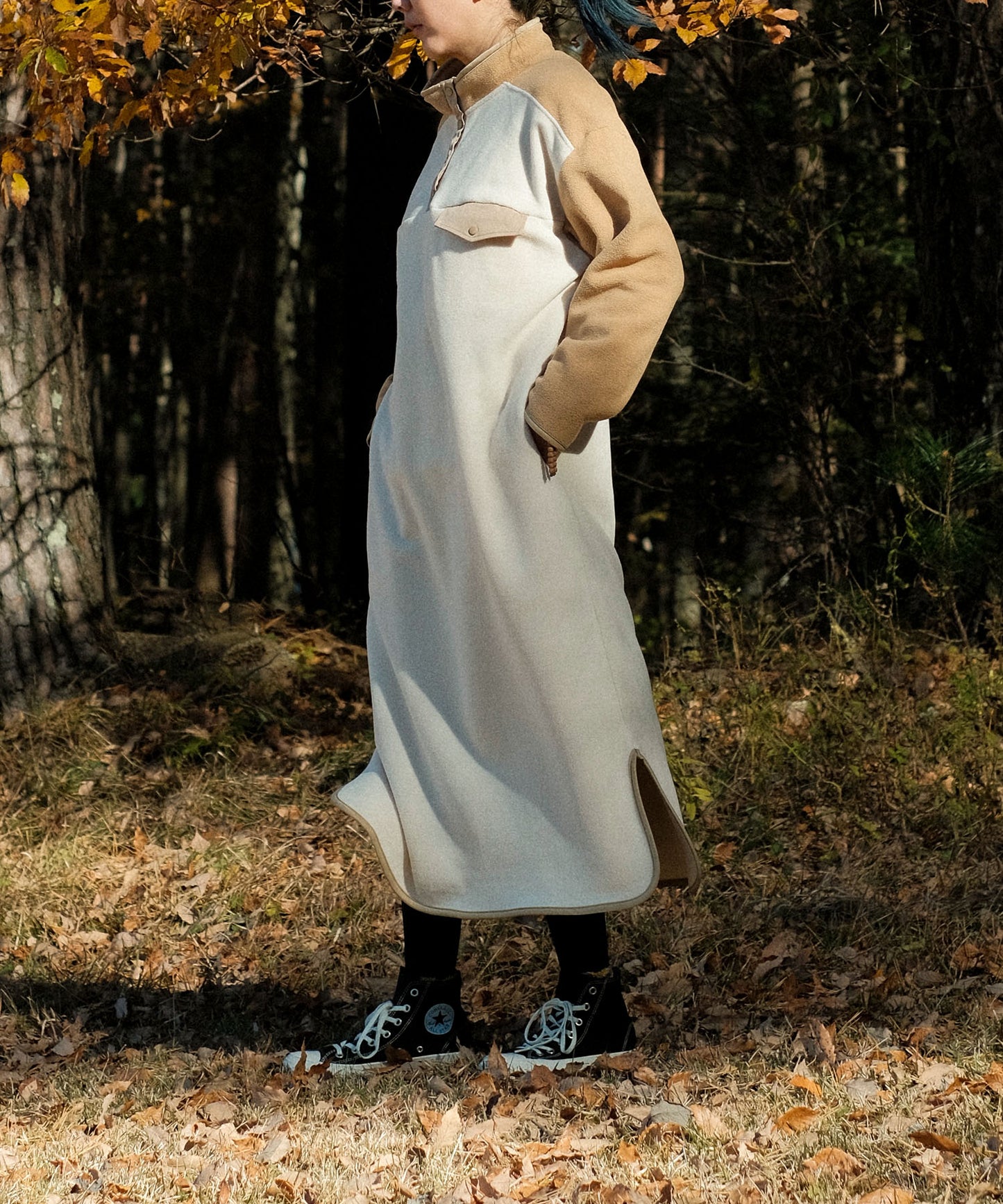 New!! Bicolor fleece dress