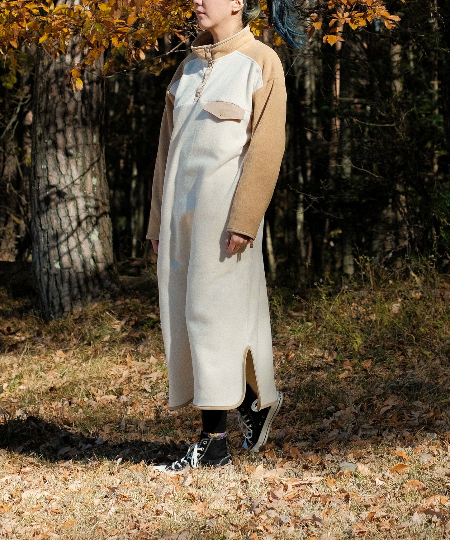New!! Bicolor fleece dress