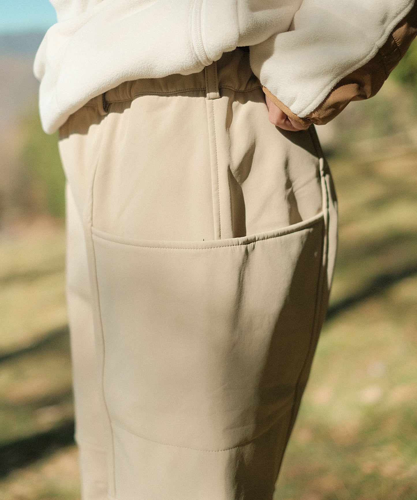 New!! Fleece lining nylon shell pants