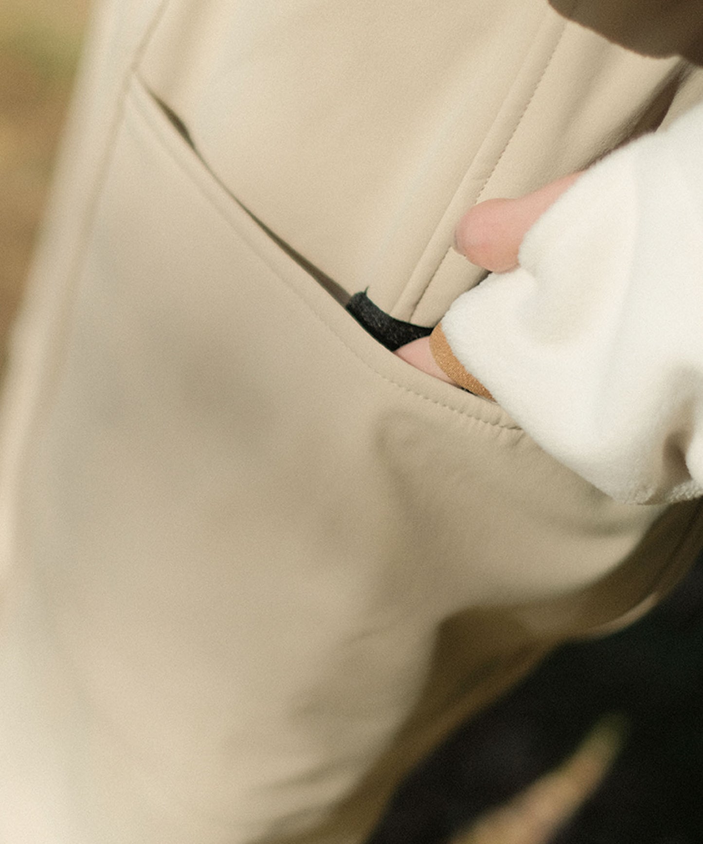 New!! Fleece lining nylon shell pants