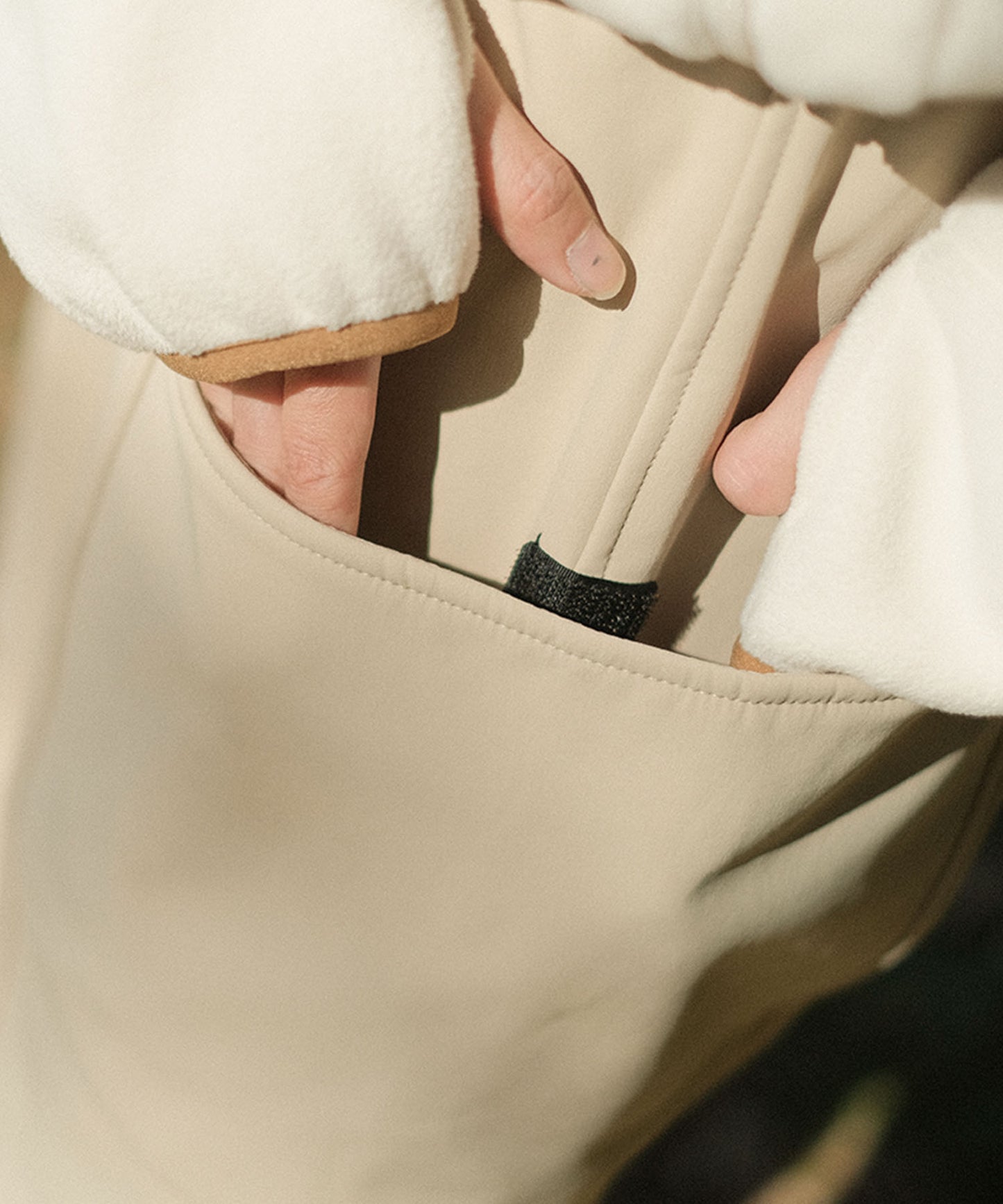 New!! Fleece lining nylon shell pants
