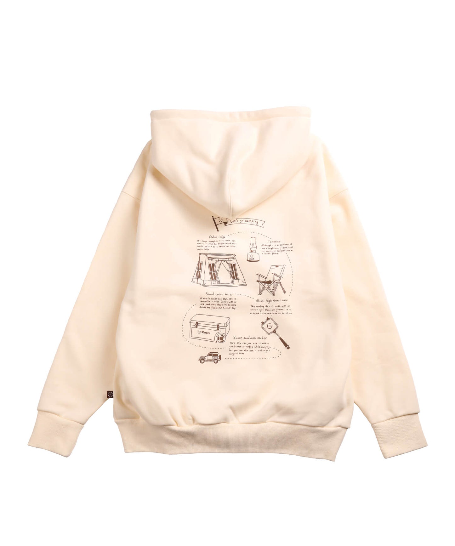 S'more gear illustration full zip hoodie スモギアイラストレーションフルジップフーディー