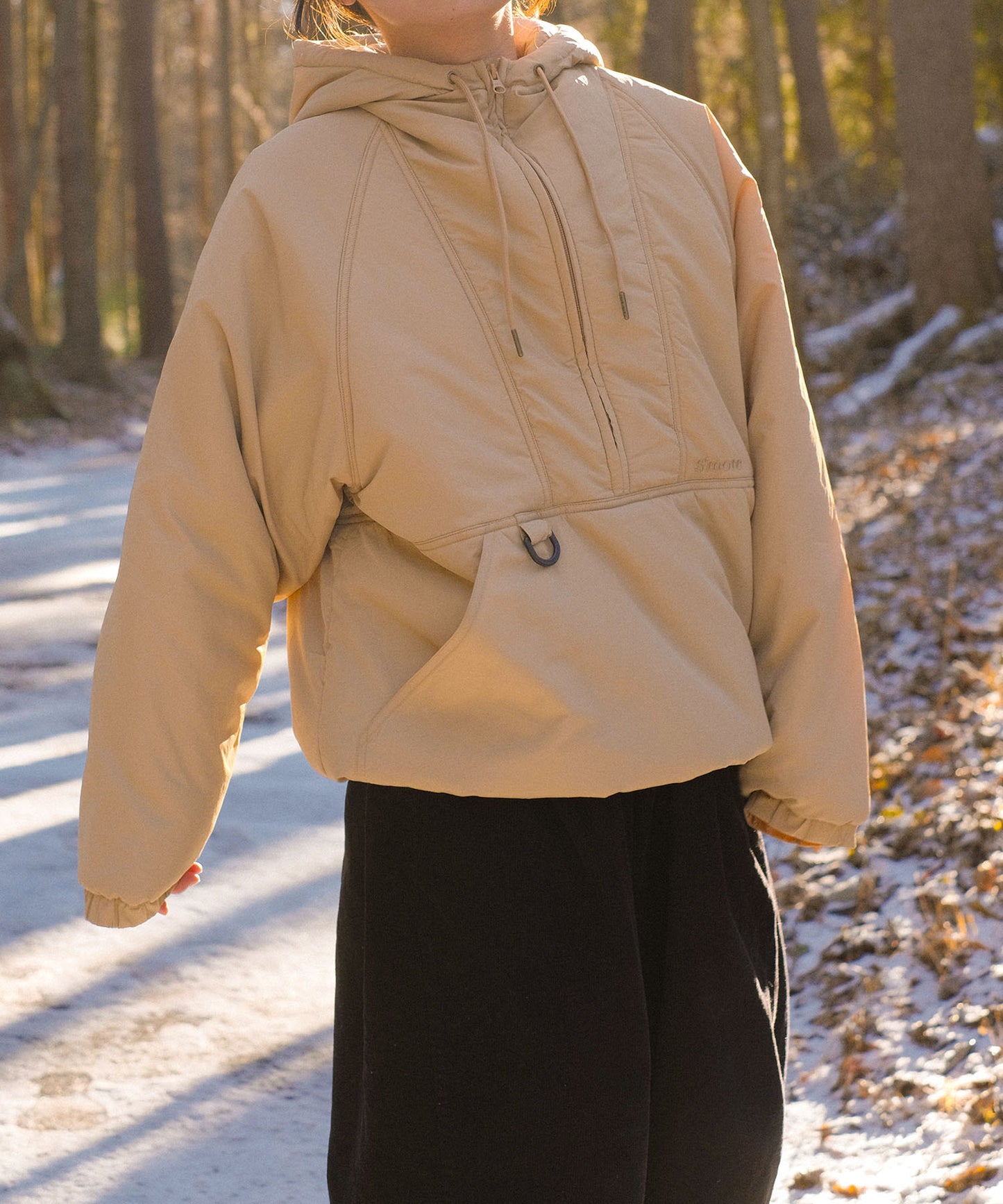 【2025/1/31 9:30発売】Half zip big silhouette Parka
