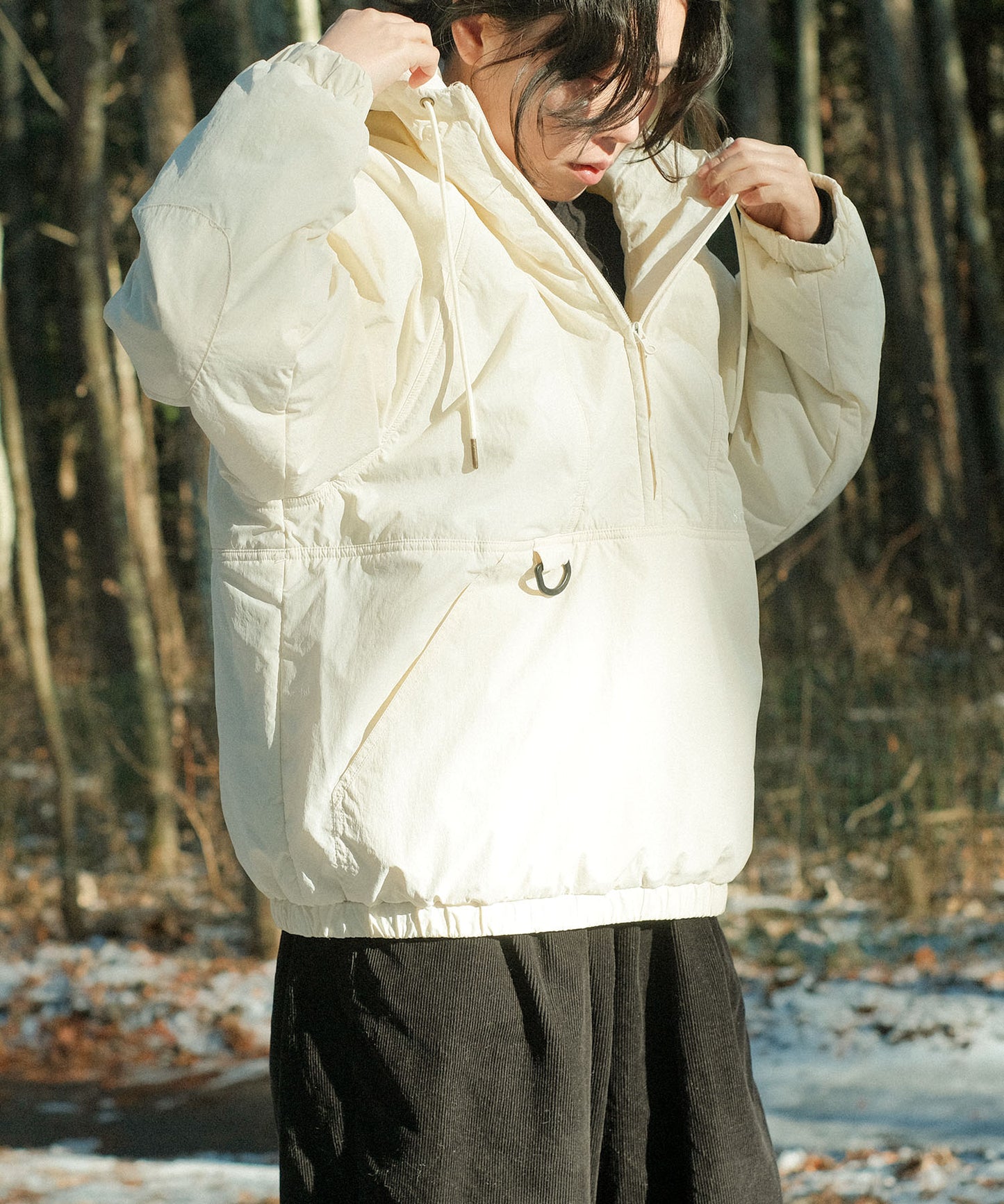 【2025/1/31 9:30発売】Half zip big silhouette Parka