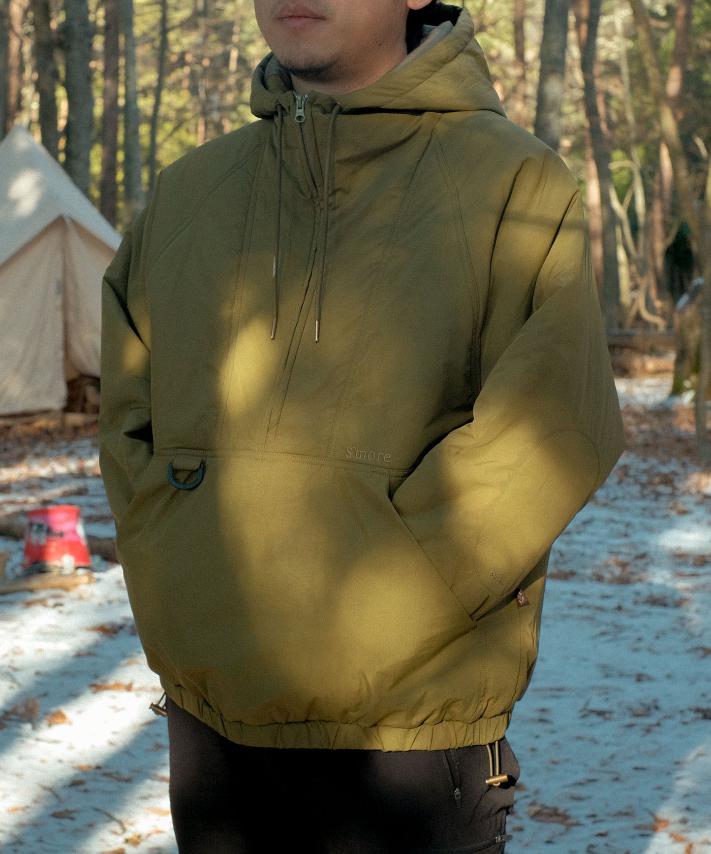 【2025/1/31 9:30発売】Half zip big silhouette Parka