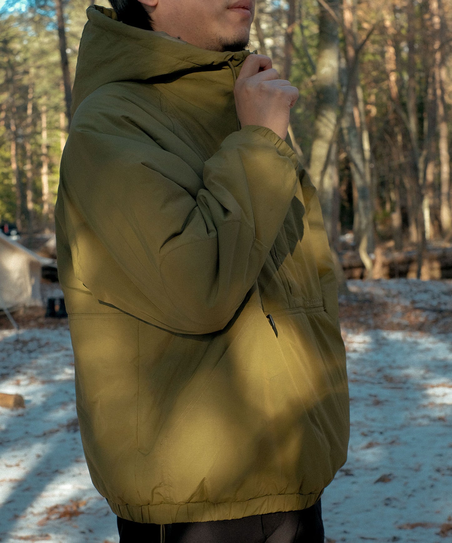 【2025/1/31 9:30発売】Half zip big silhouette Parka