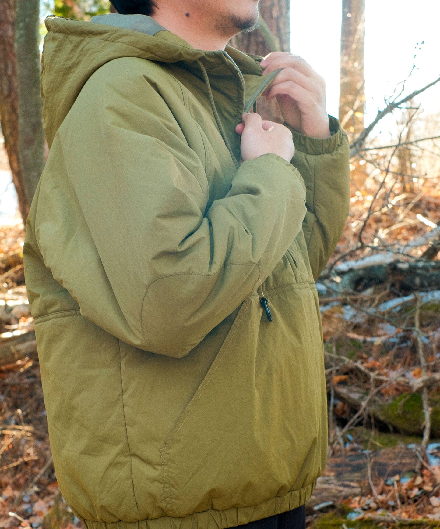 【2025/1/31 9:30発売】Half zip big silhouette Parka