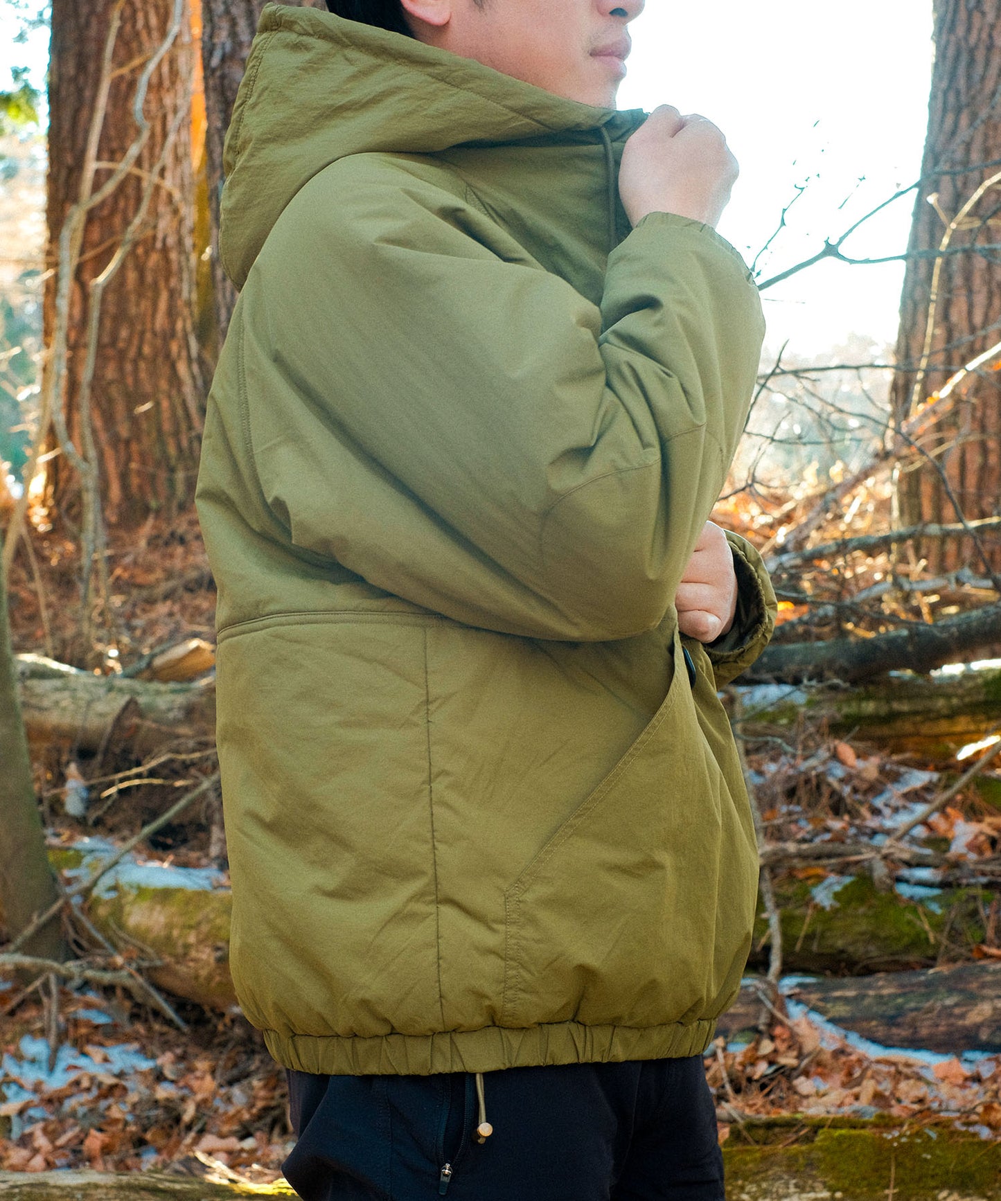 【2025/1/31 9:30発売】Half zip big silhouette Parka