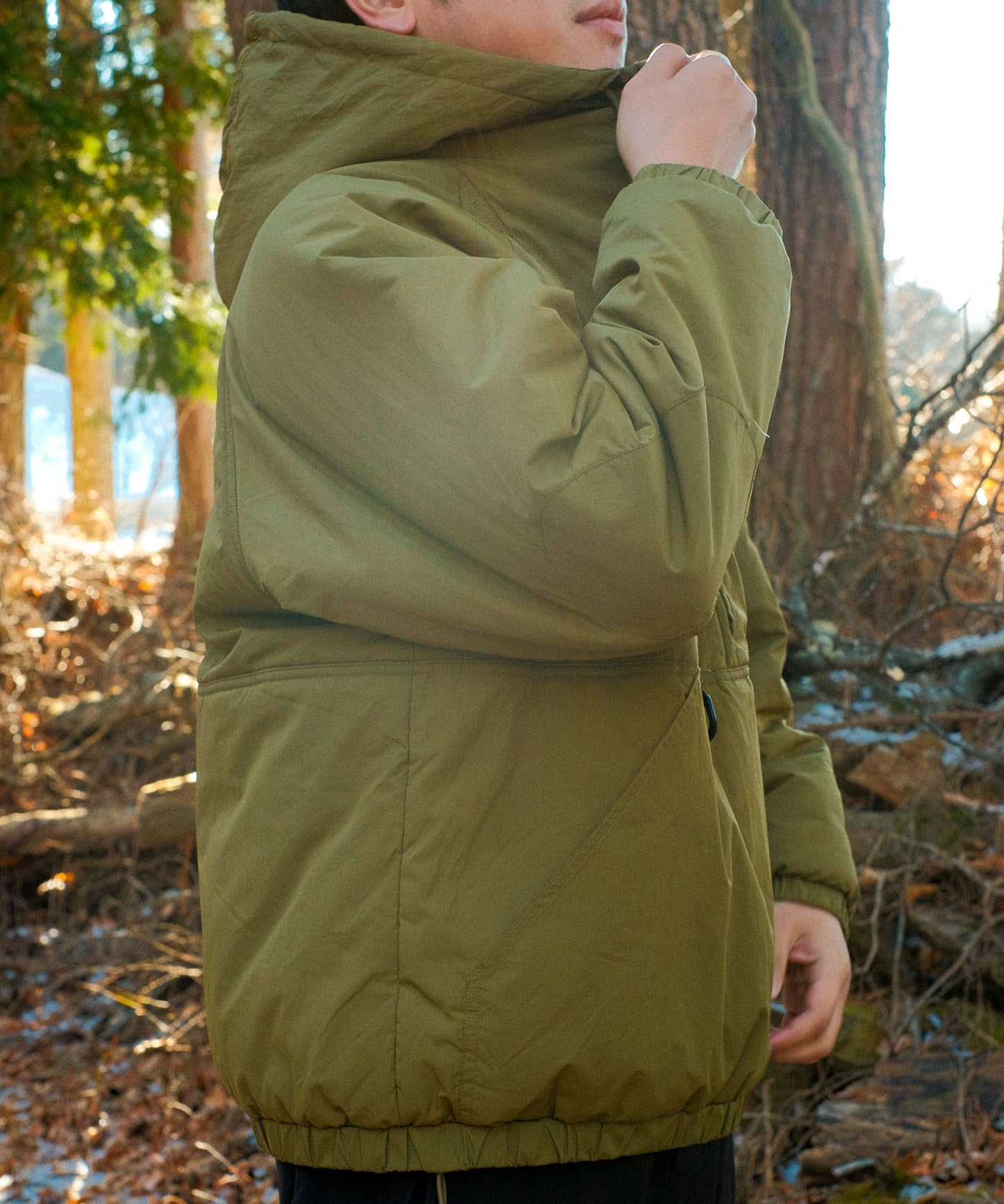 【2025/1/31 9:30発売】Half zip big silhouette Parka