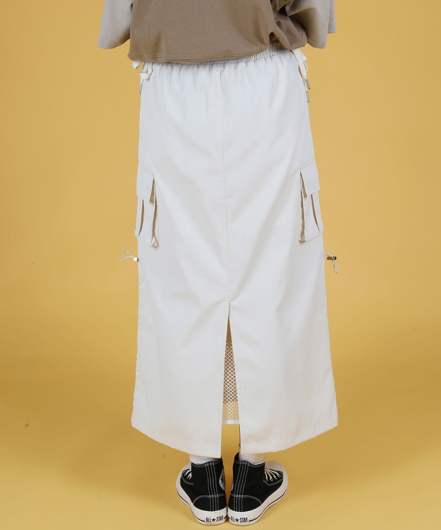 Mesh layered double sided skirt