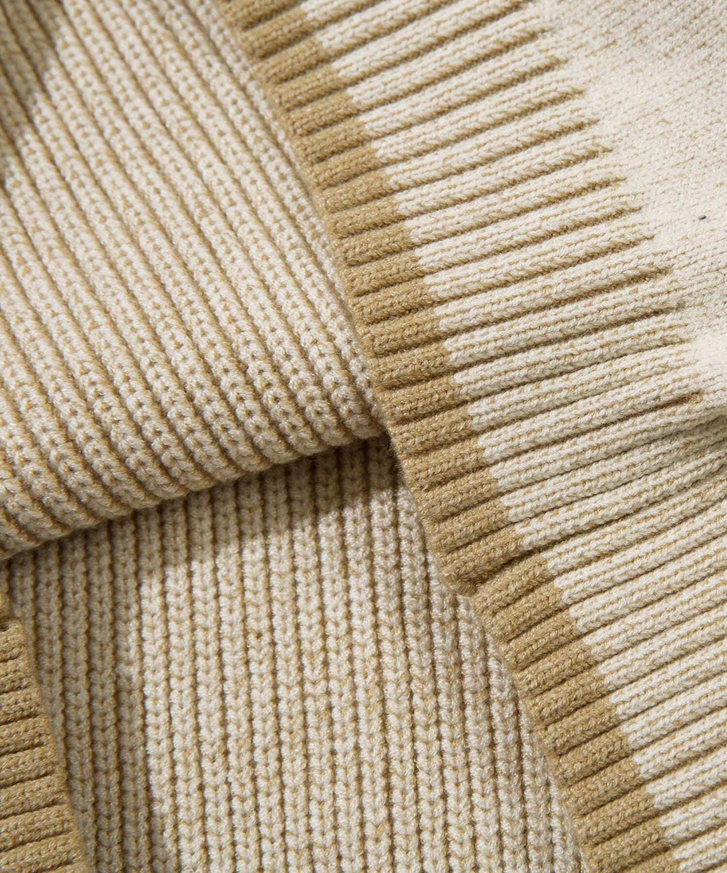 Ribbed stripe sweater