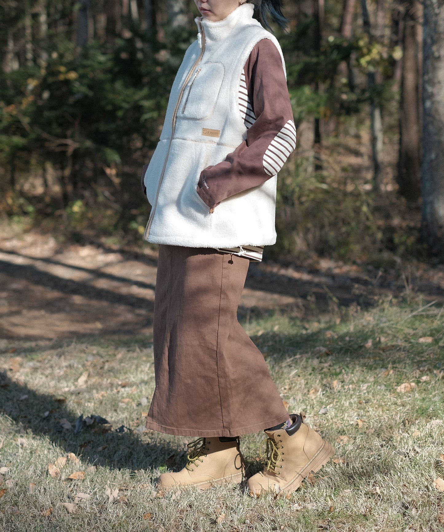 S'more boa vest
