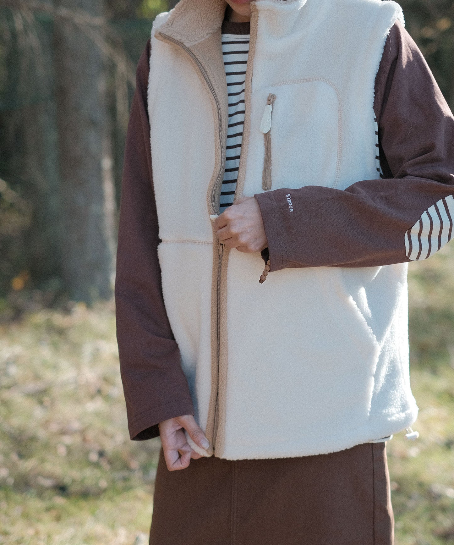S'more boa vest