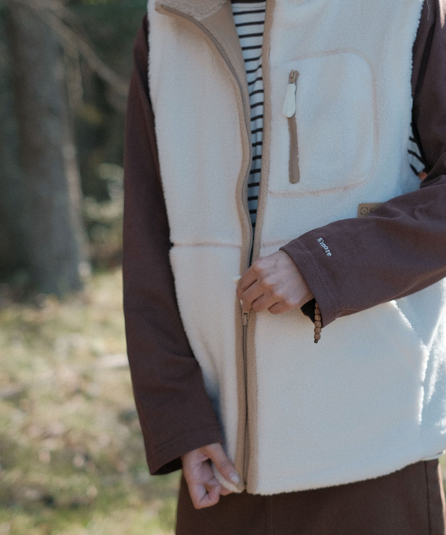 S'more boa vest