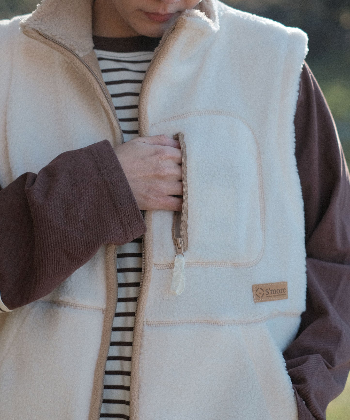 S'more boa vest