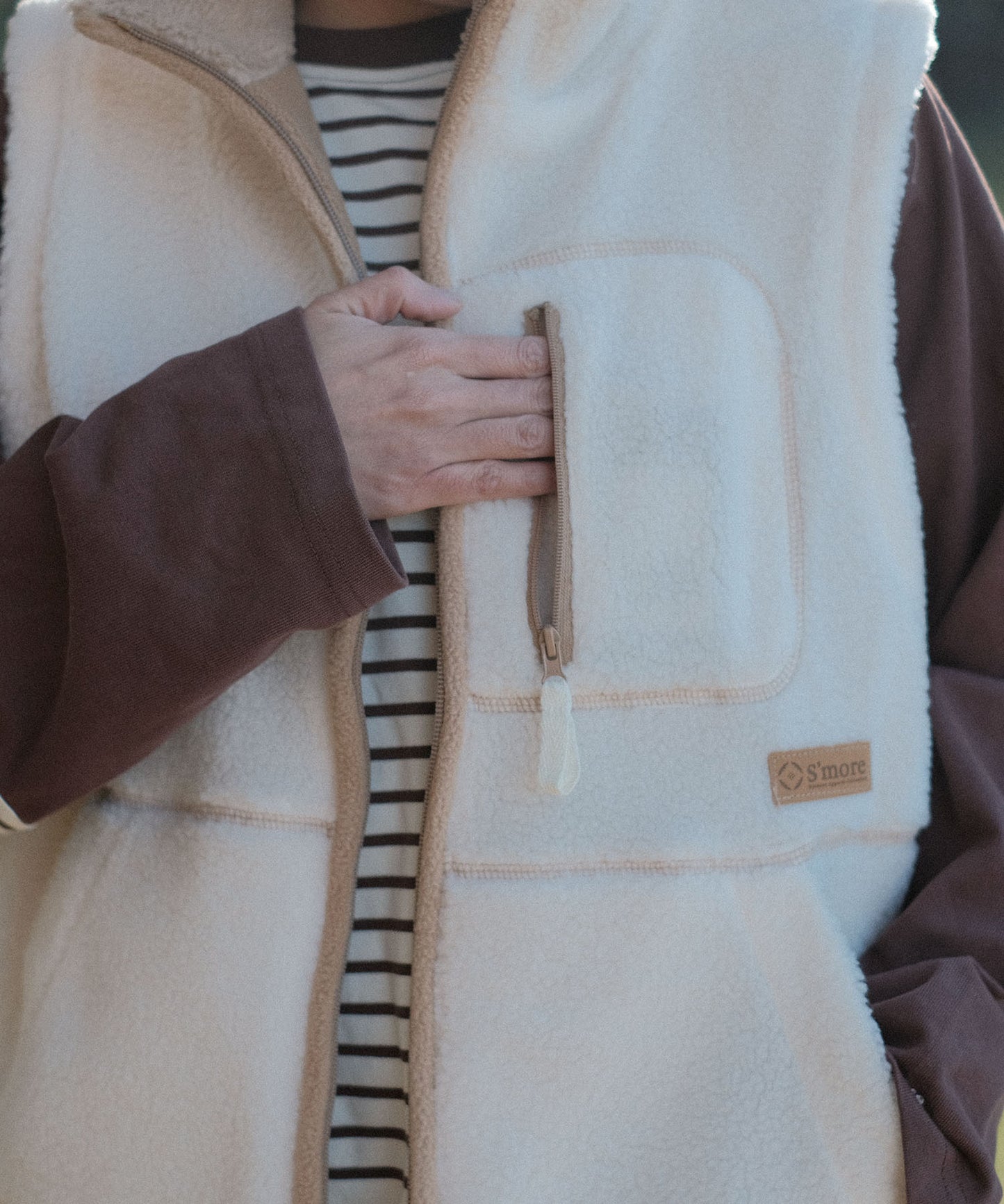 S'more boa vest