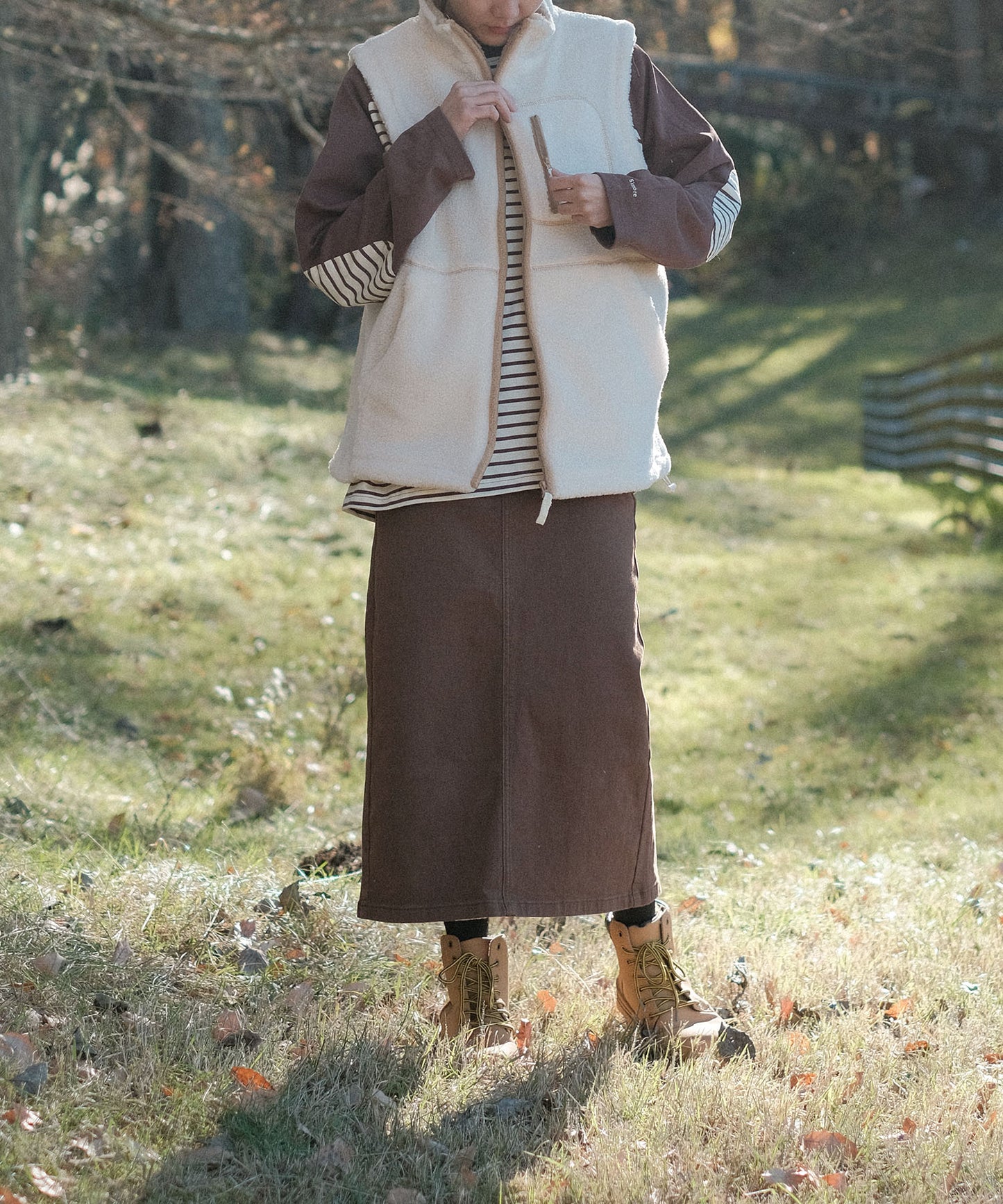 S'more boa vest