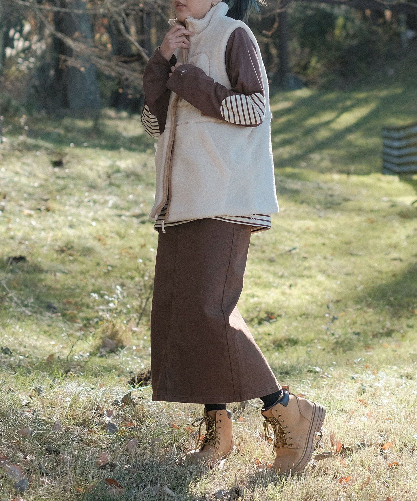 S'more boa vest